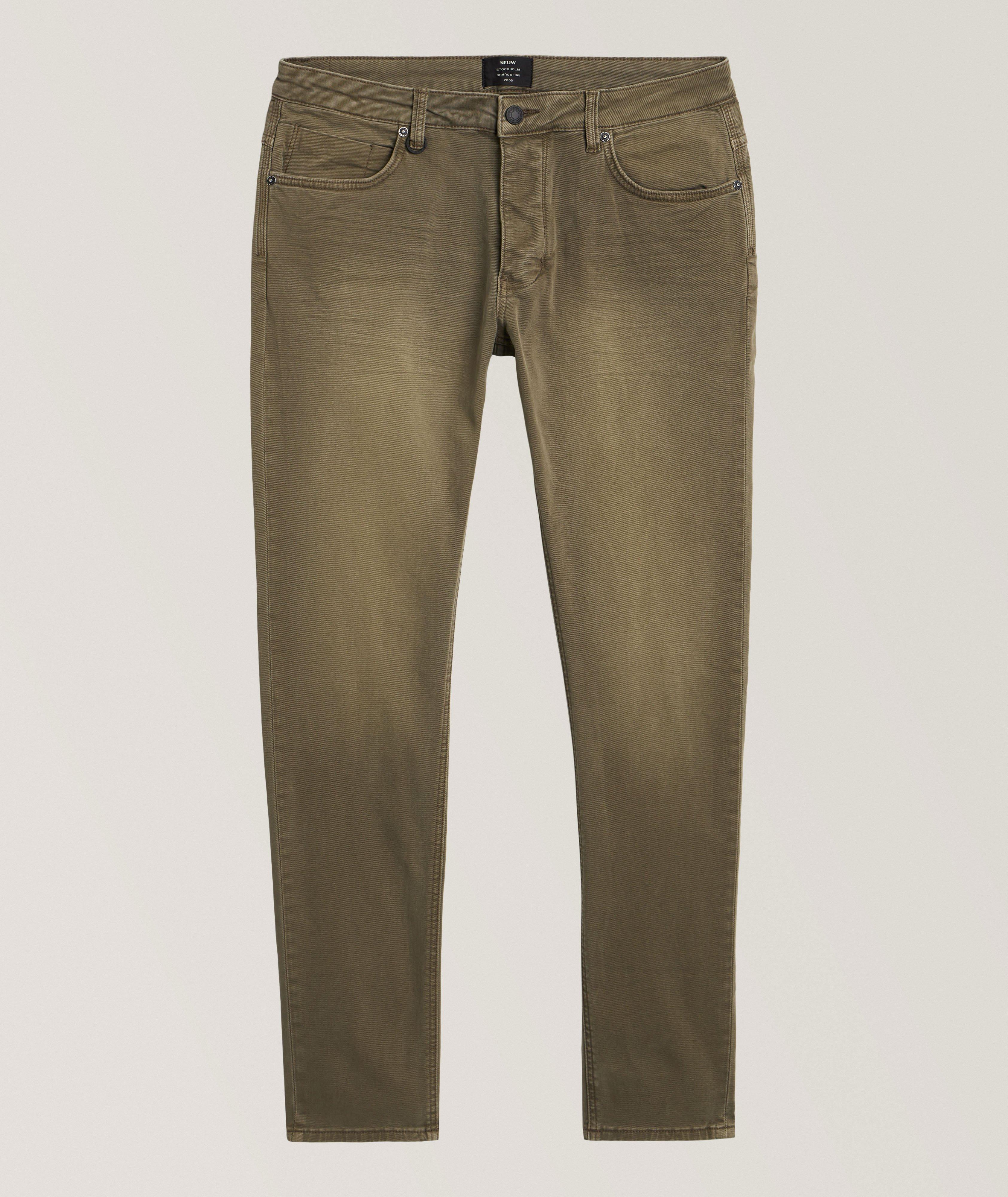 Jean Lou en twill de coupe droite amincie image 0