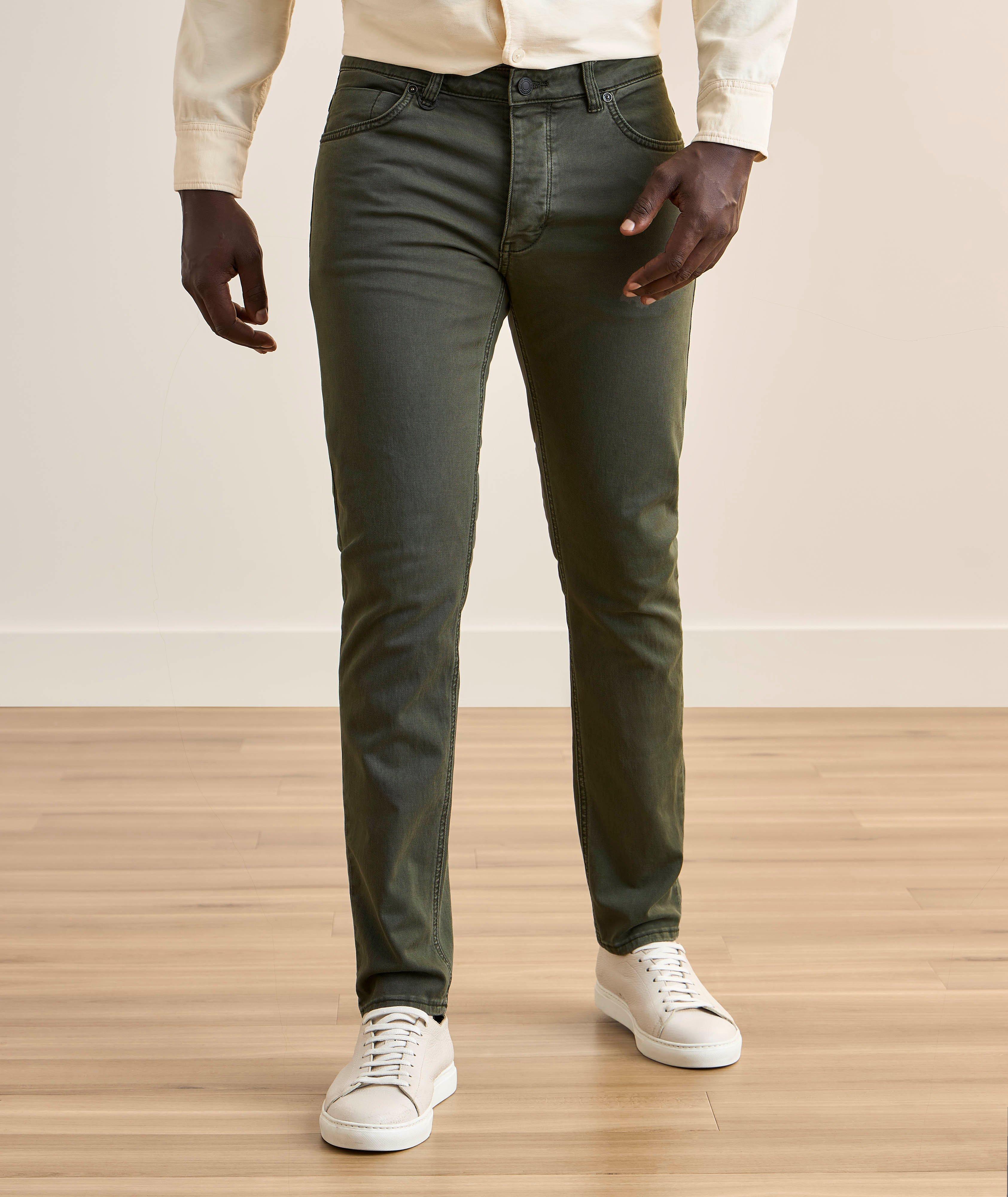 Lou Slim Straight-Fit Stretch-Cotton Twill Jeans image 2