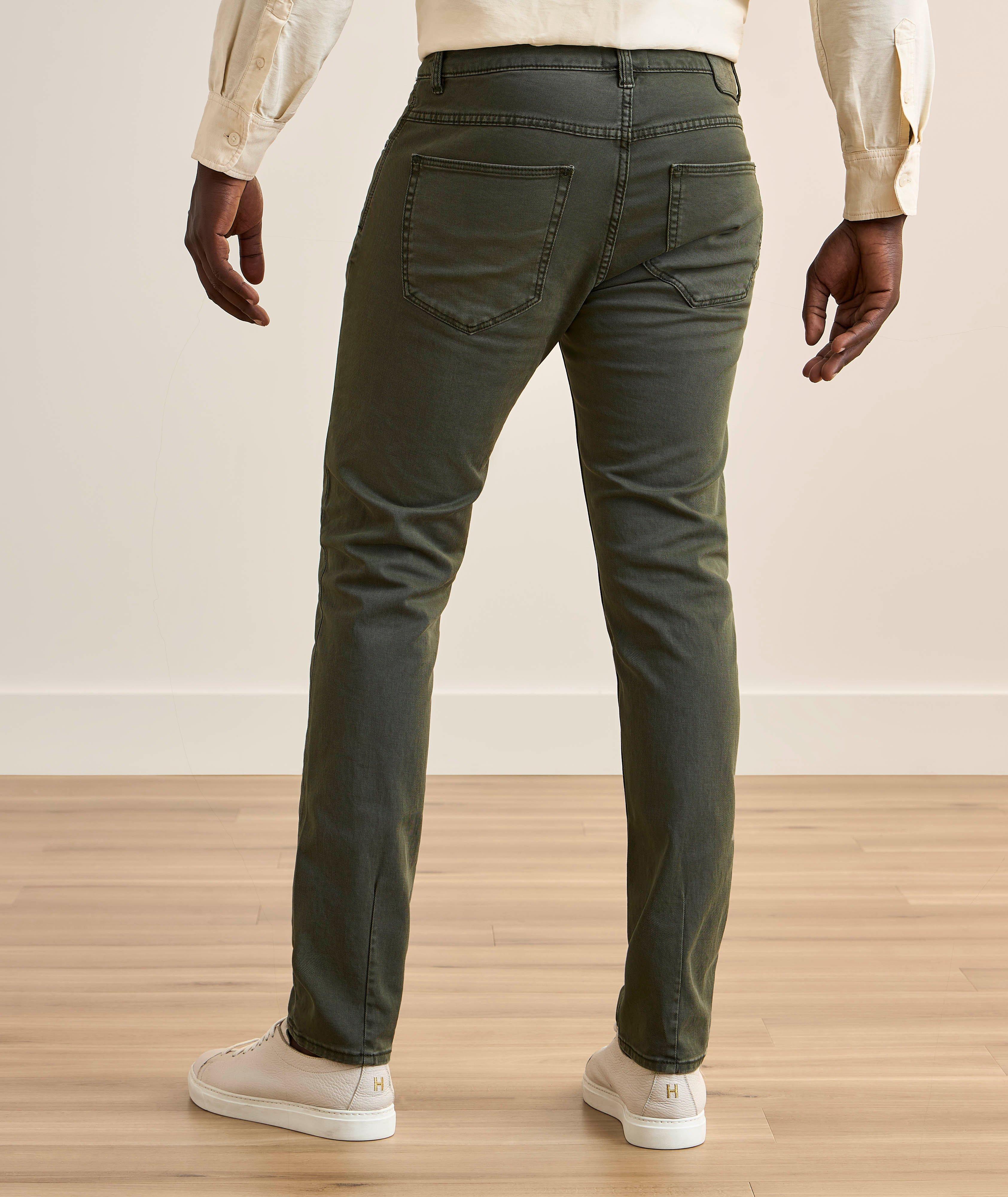 Lou Slim Straight-Fit Stretch-Cotton Twill Jeans image 3