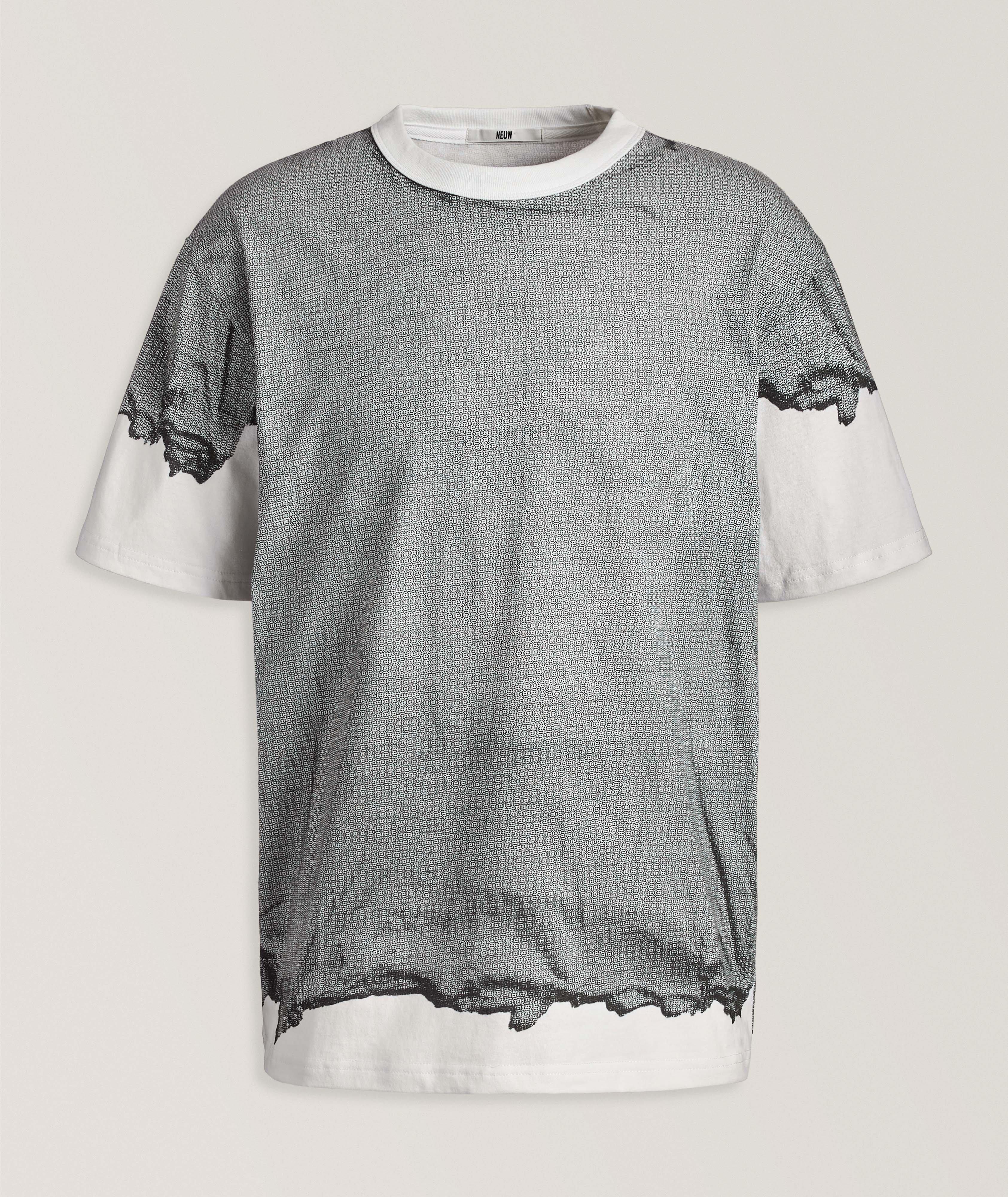 T-shirt en coton avec imprimé numérique image 0