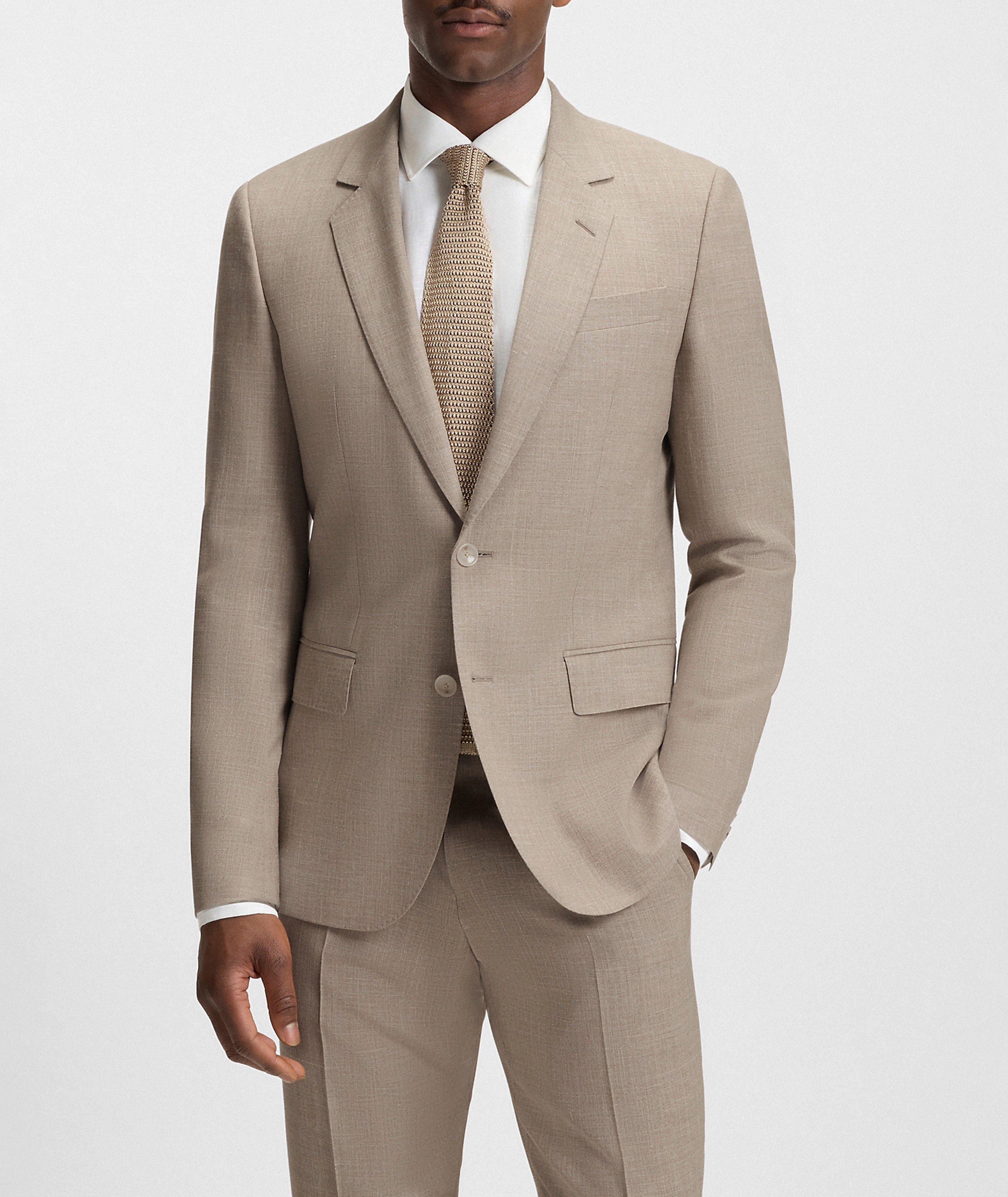 Costume à simple boutonnage en mélange de laine x BECKHAM image 2