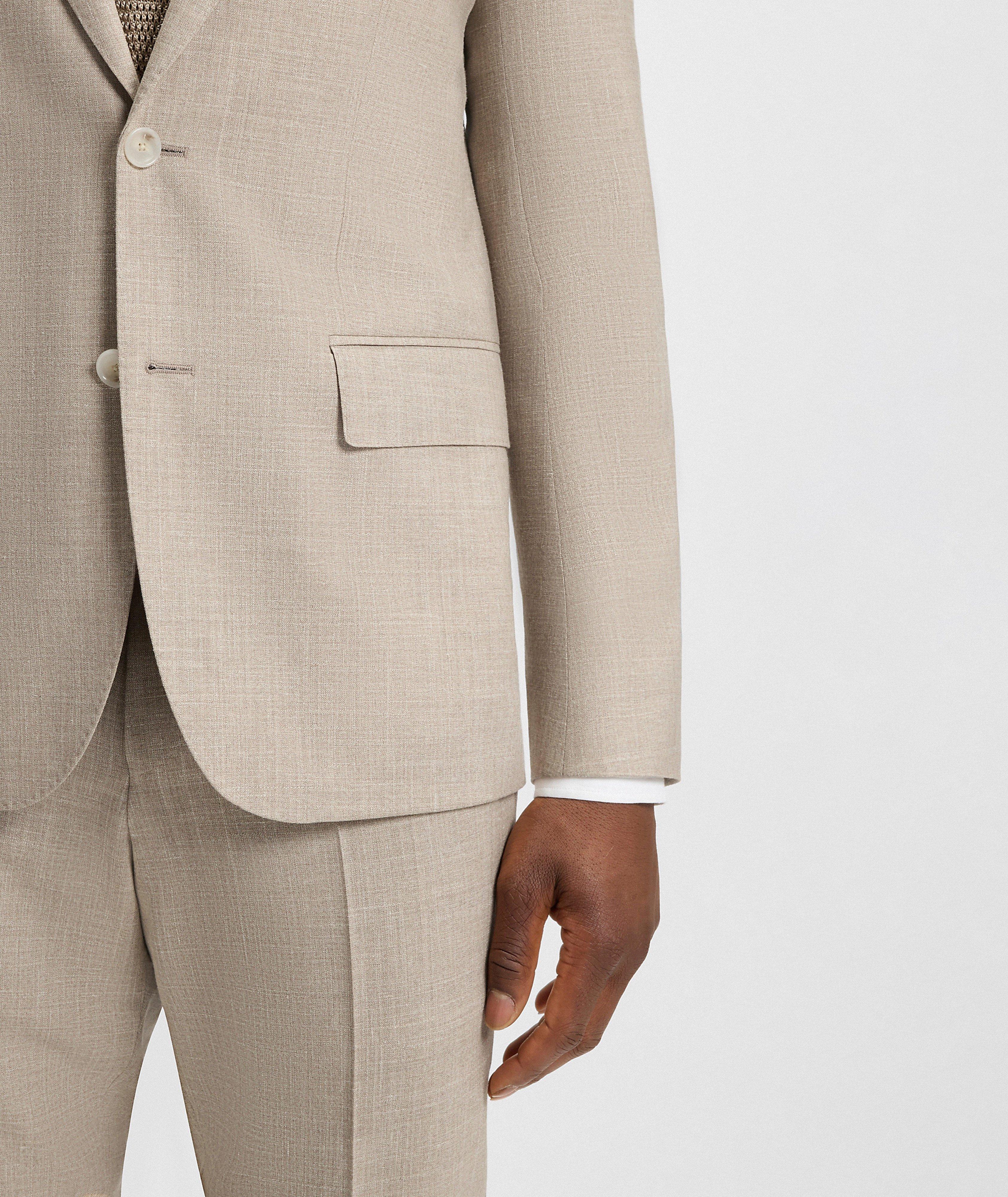 Costume à simple boutonnage en mélange de laine x BECKHAM image 7