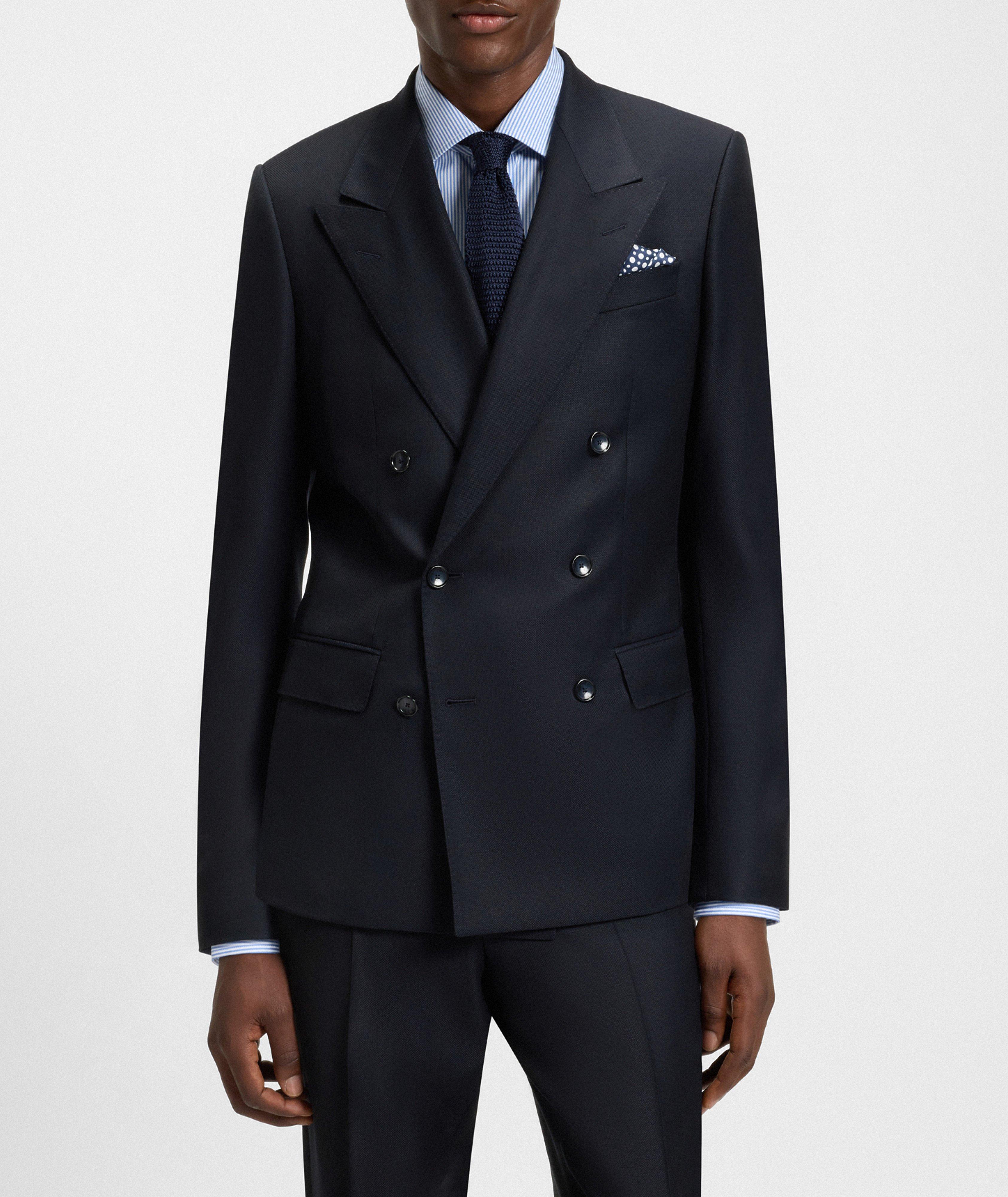 X Beckham Double-Breasted Wool Suit image 1