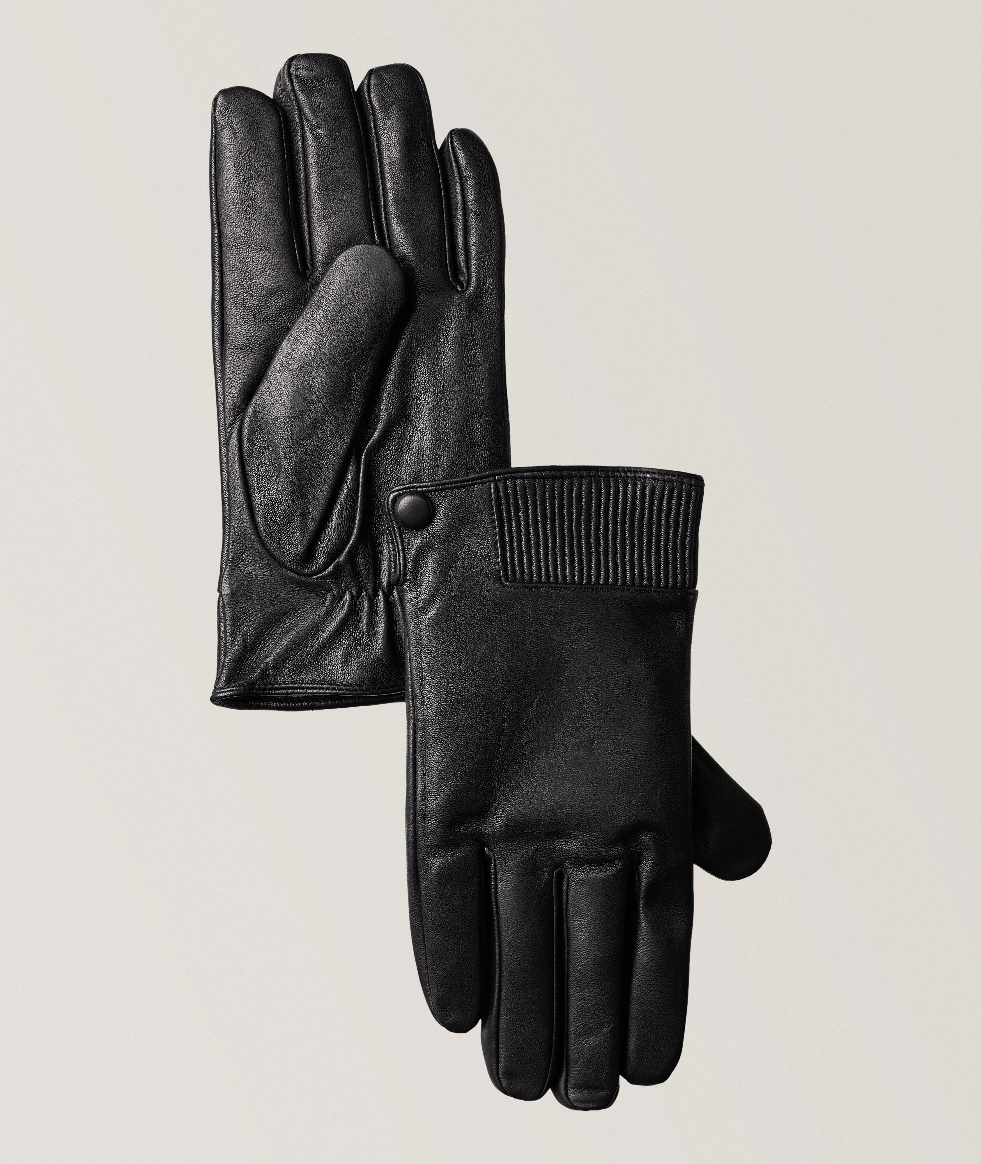 HiSO BLK RIBD CUFF AJSTBLE SNP W/CASHM LINING LTHR GLOVE CSN image 0