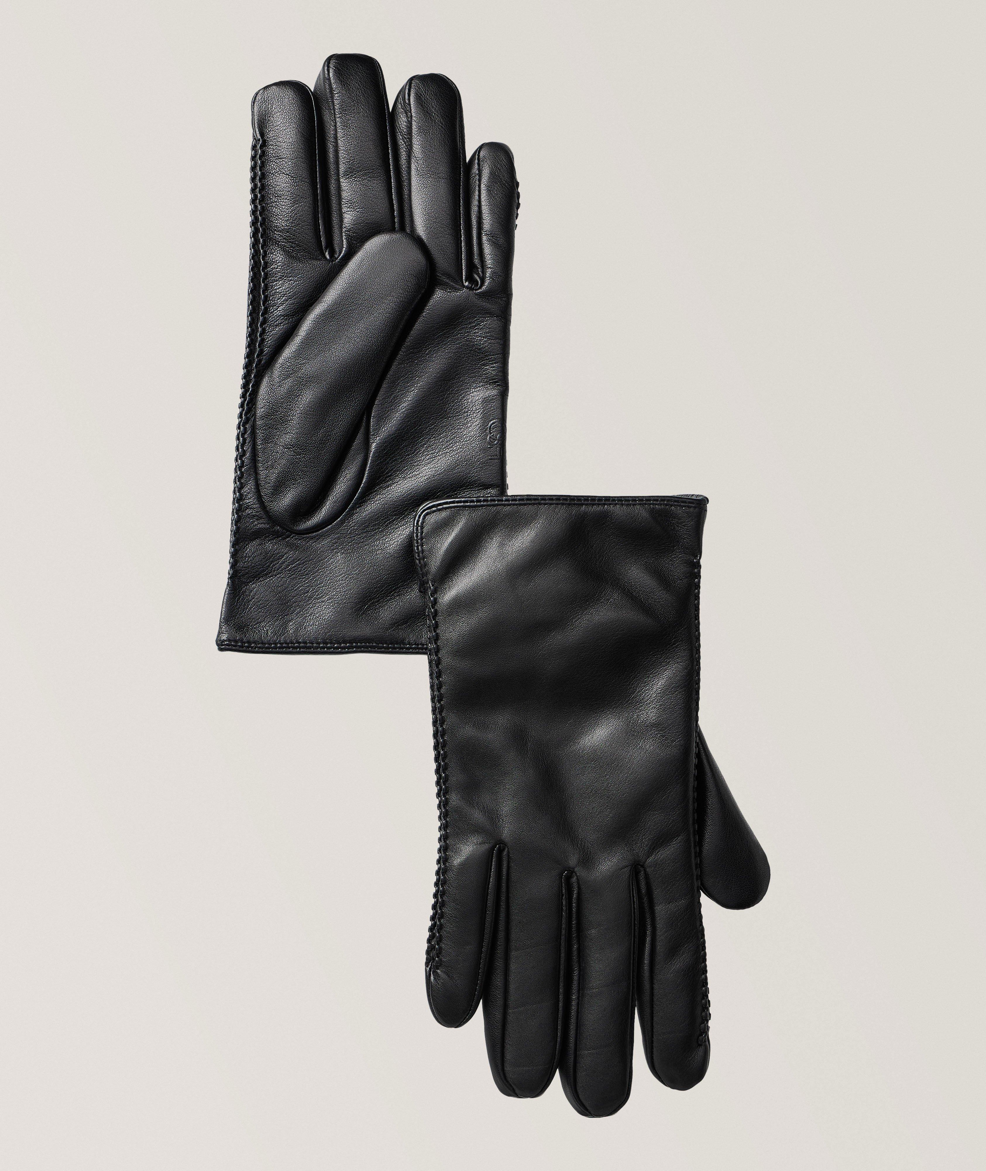 Gants en cuir doublés de cachemire image 0