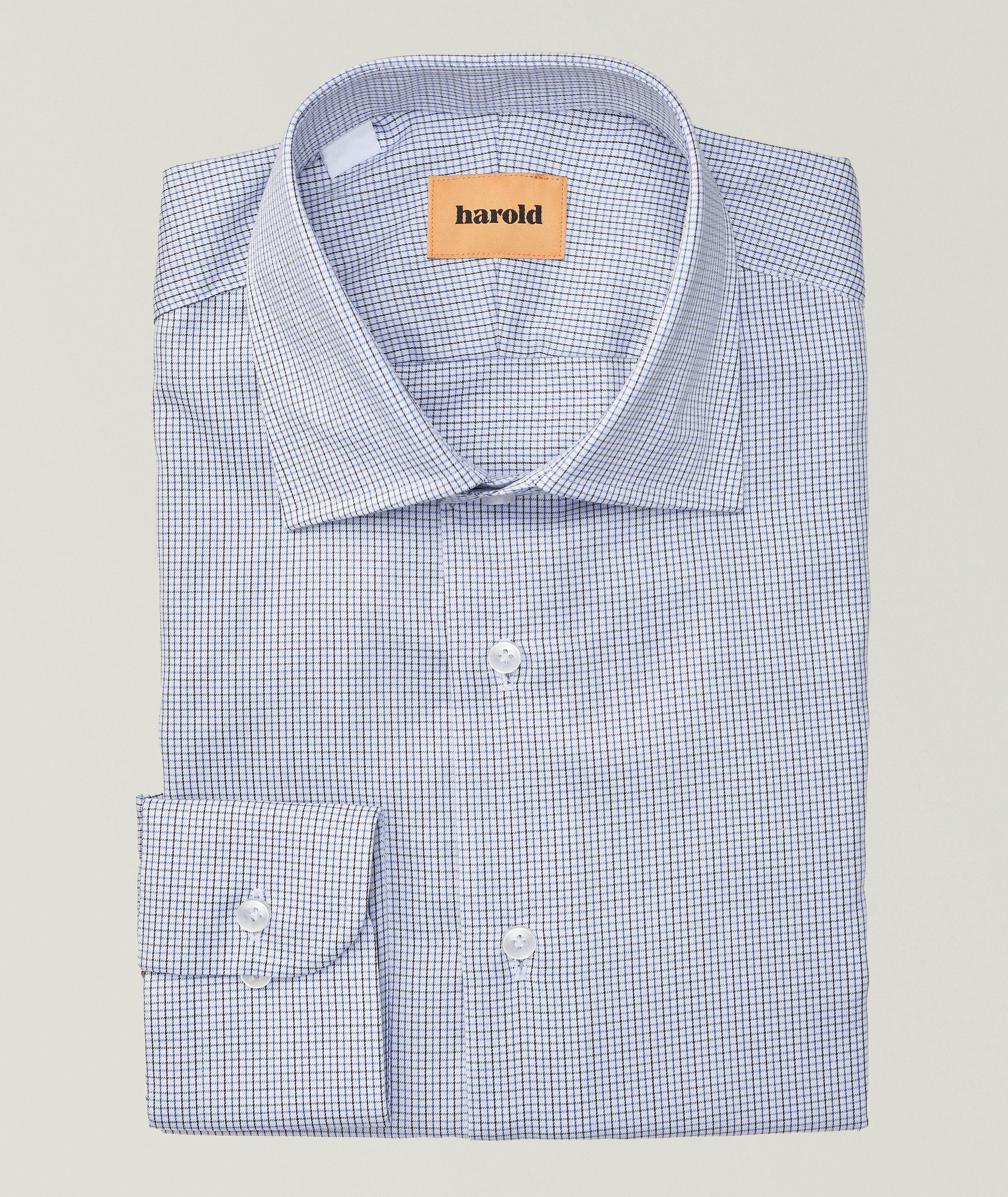 Chemise habillée en coton à motif tattersall image 0