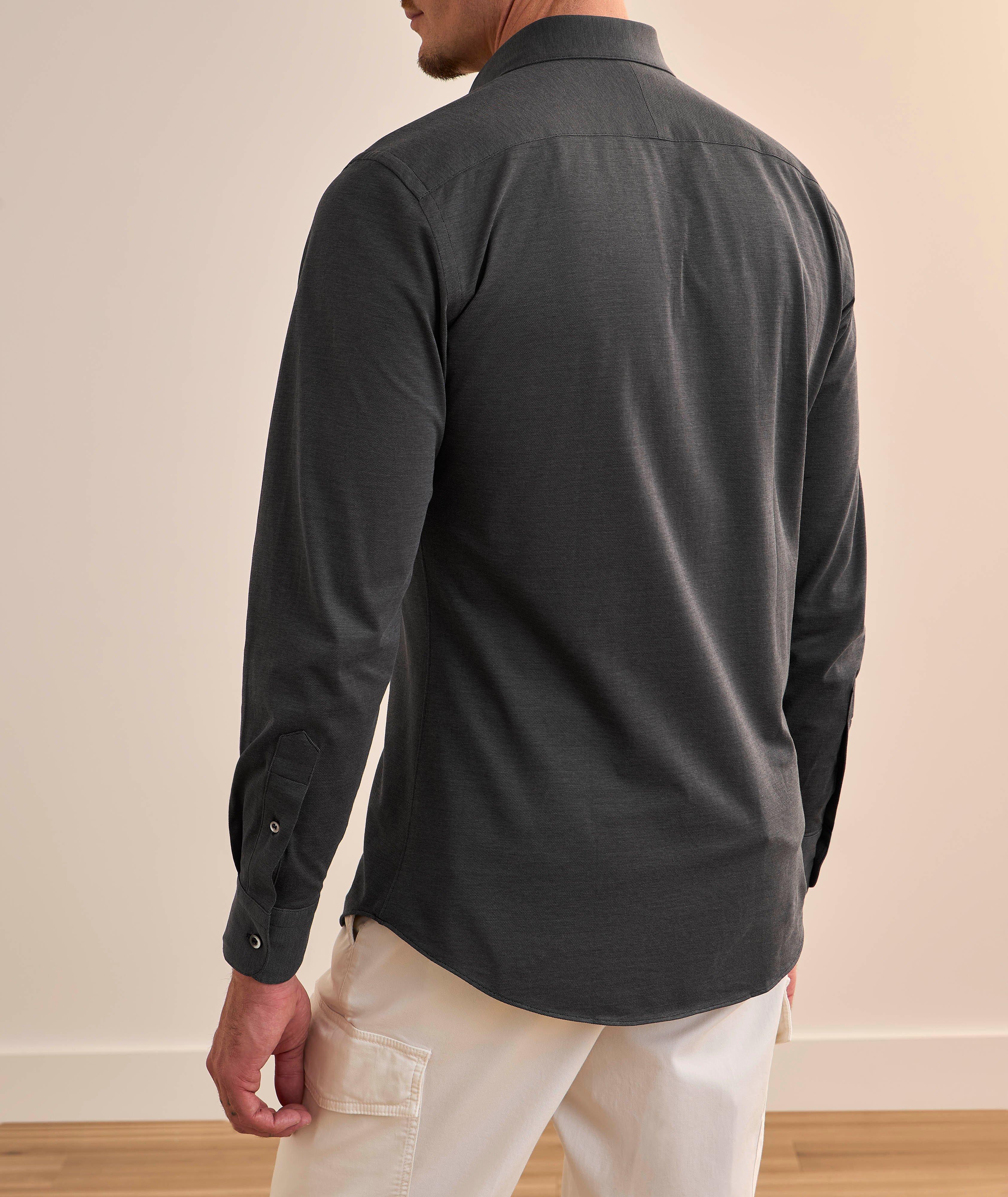 Chemise en piqué de coton performant image 2