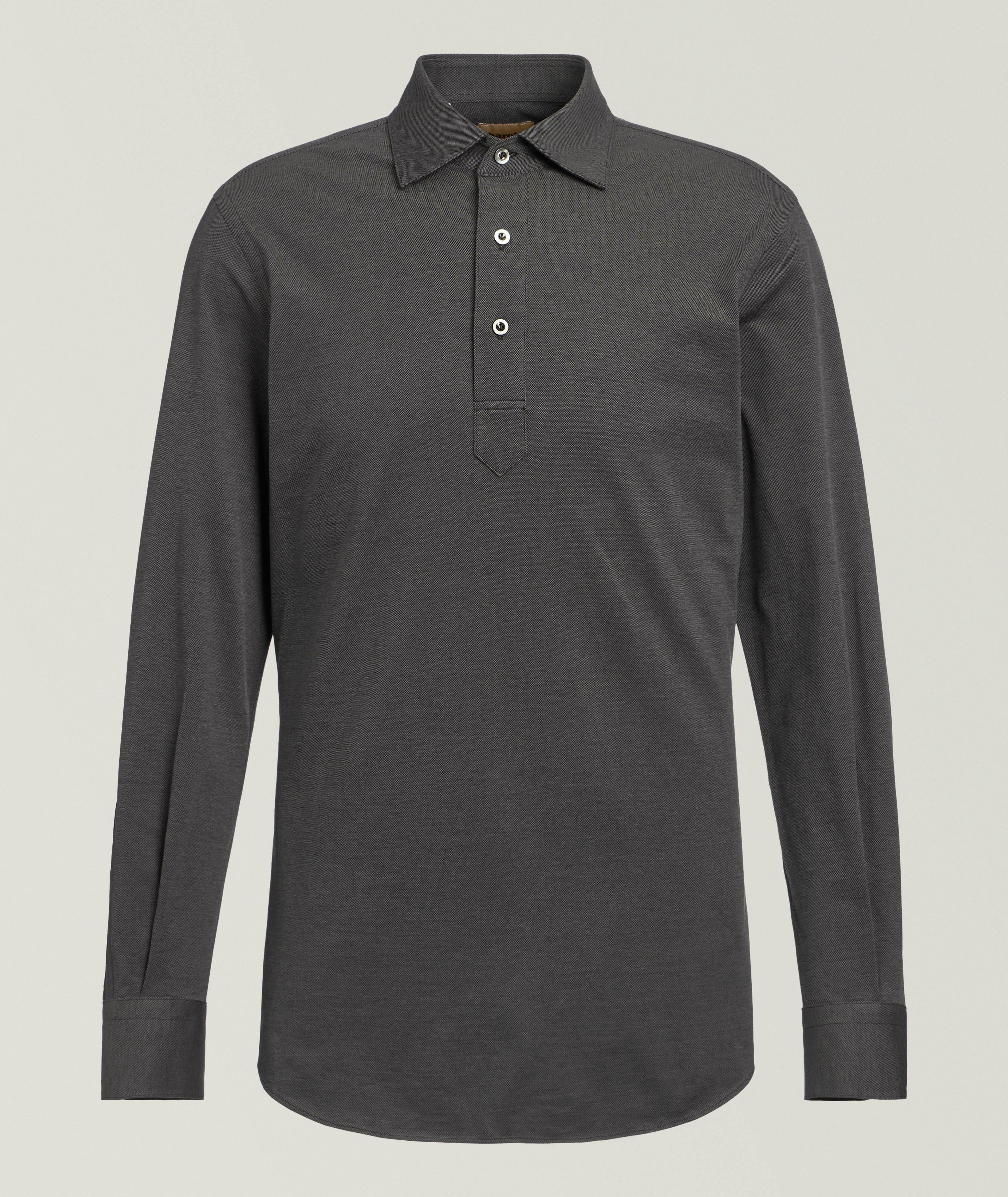 Chemise en piqué de coton performant image 0