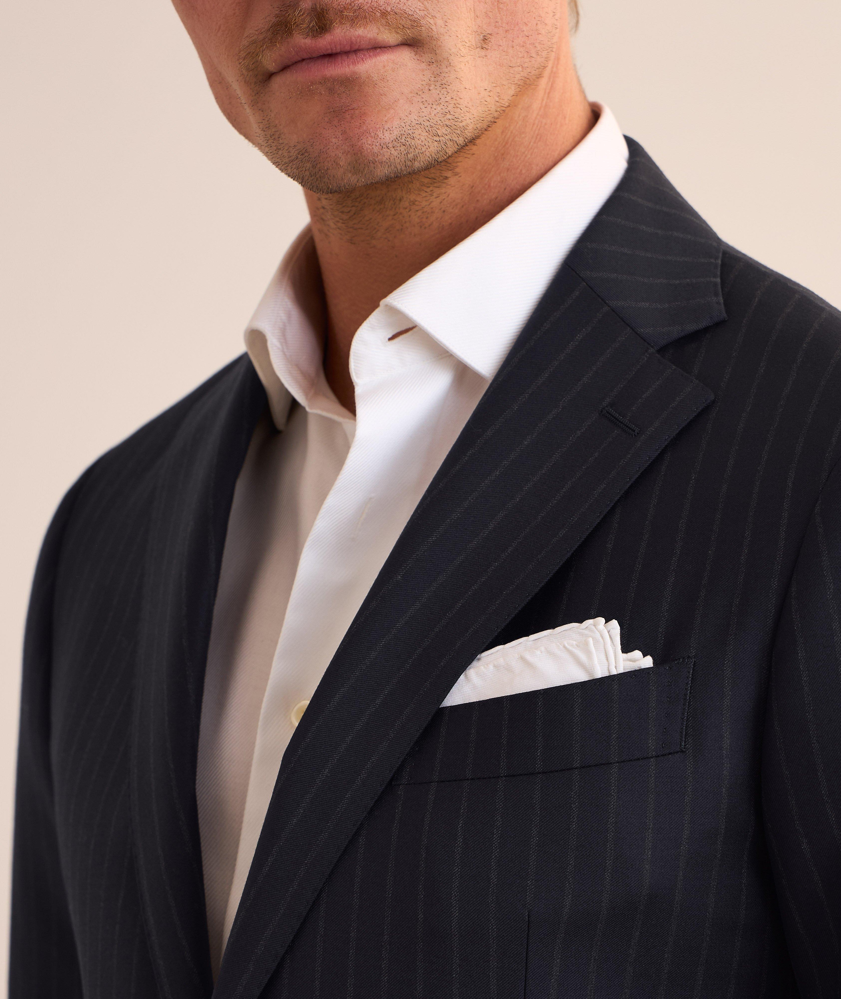 Chalk Stripe Wool Suit image 3