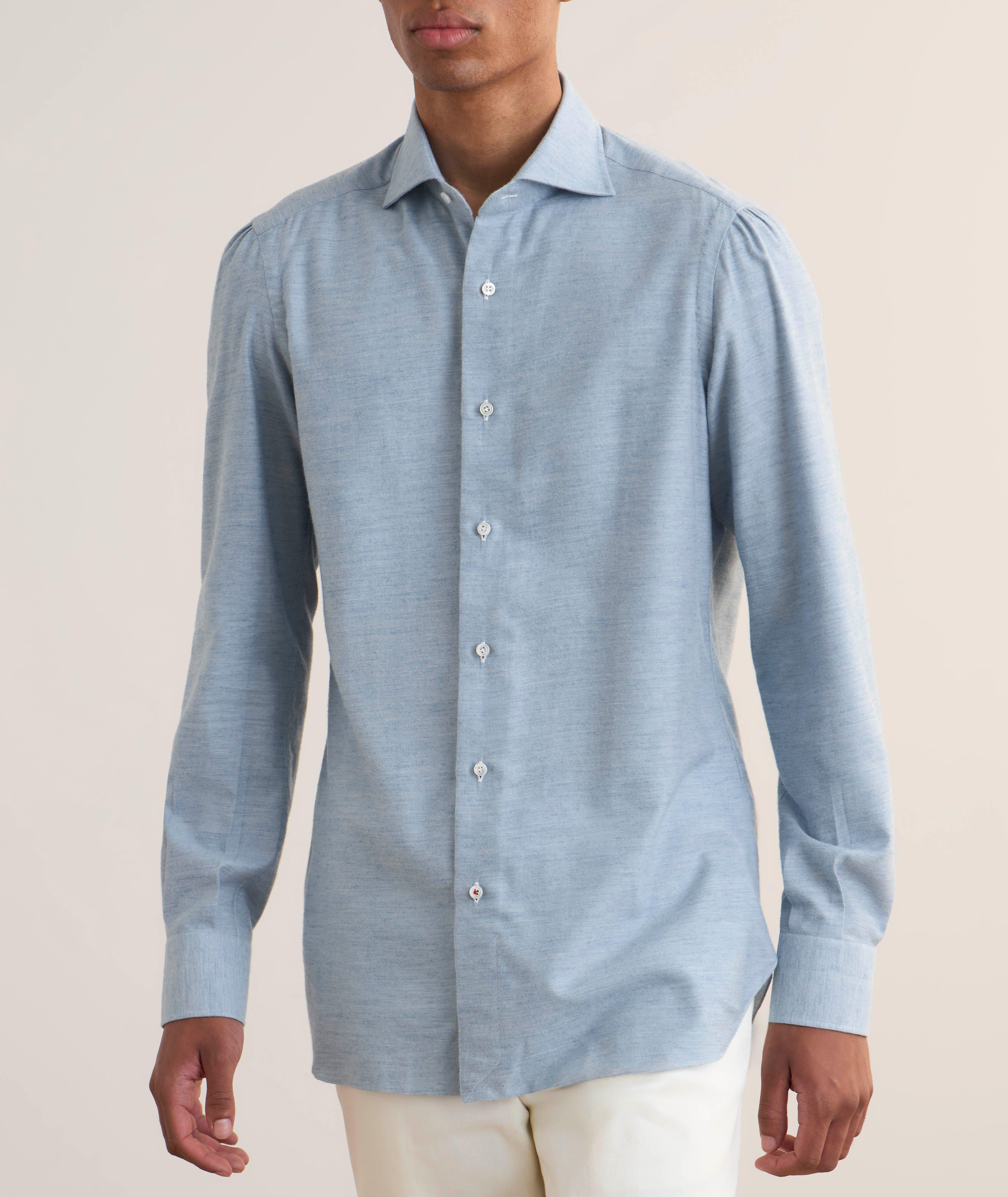 Chemise habillée en coton et en cachemire image 1