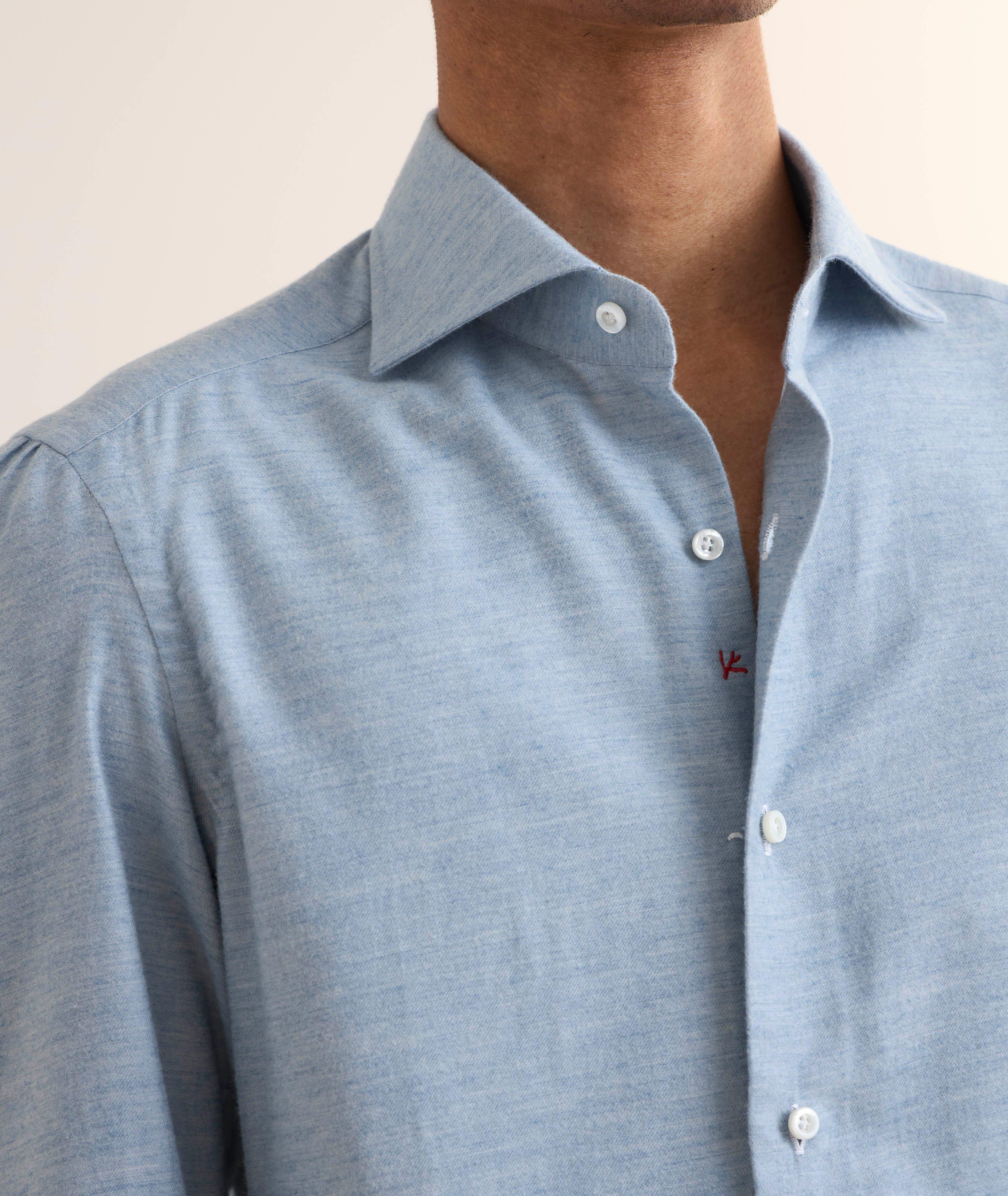 Chemise habillée en coton et en cachemire image 3