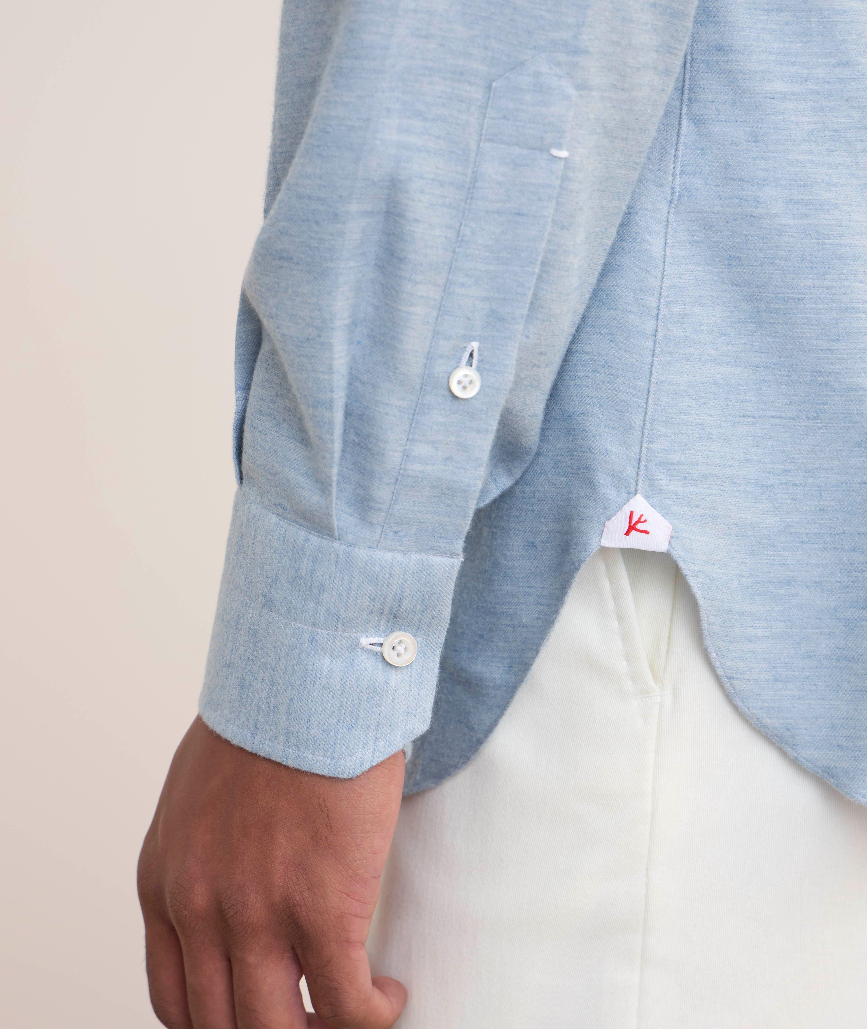 Chemise habillée en coton et en cachemire image 4