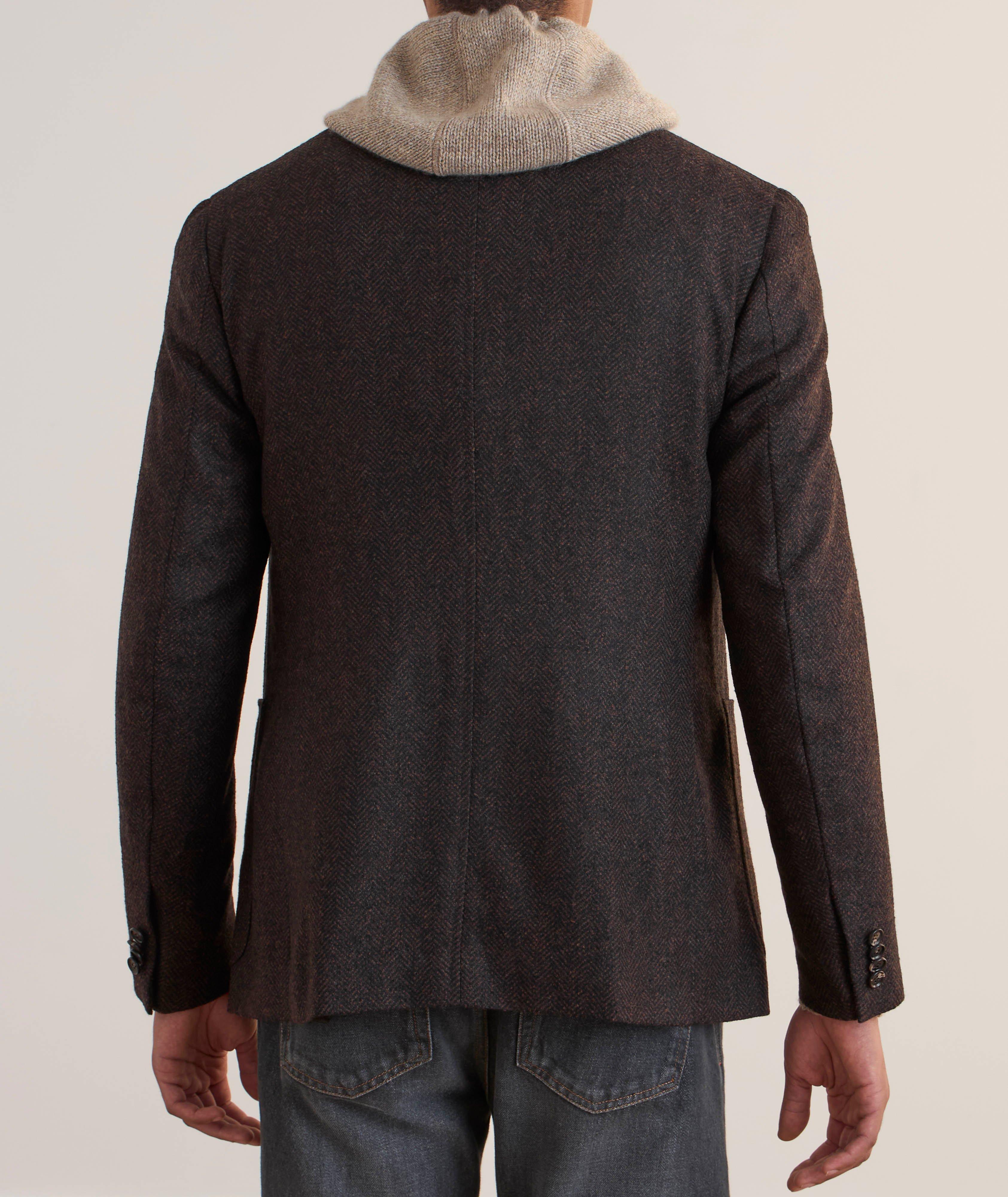 Herringbone Wool, Silk & Cashmere Sport Jacket image 2