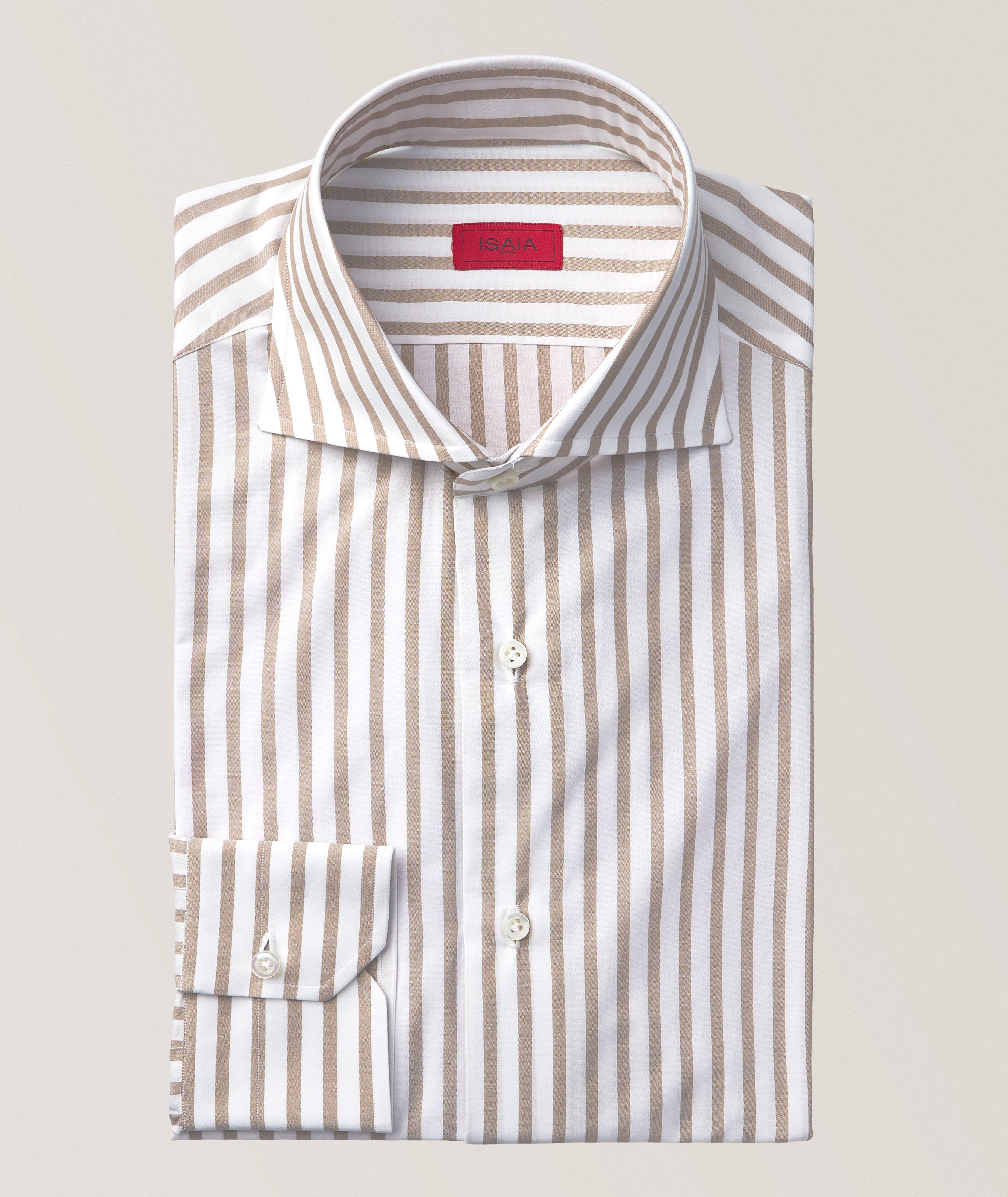 Chemise habillée en coton à rayures image 0