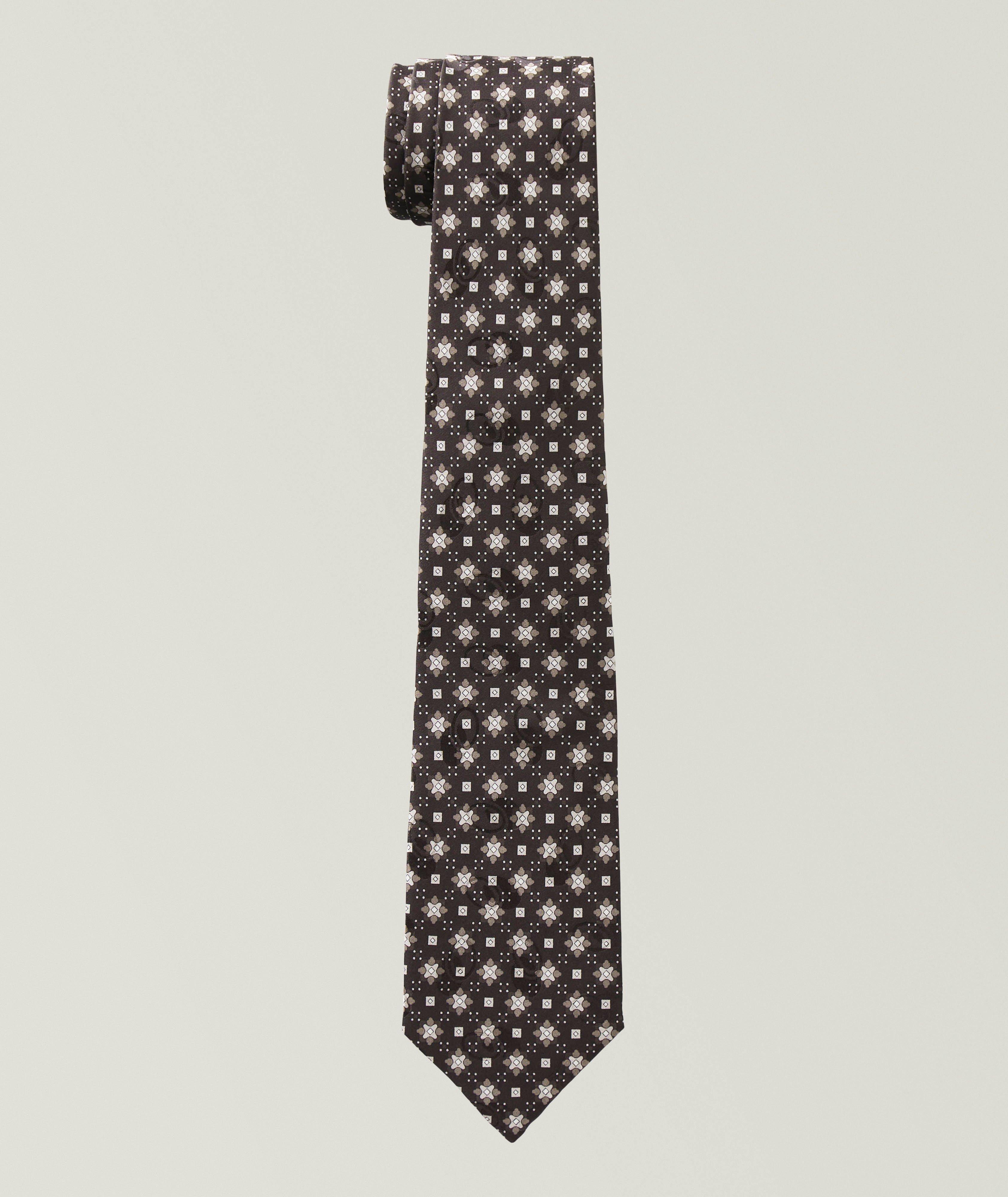 Medallion-Print Silk Tie image 0
