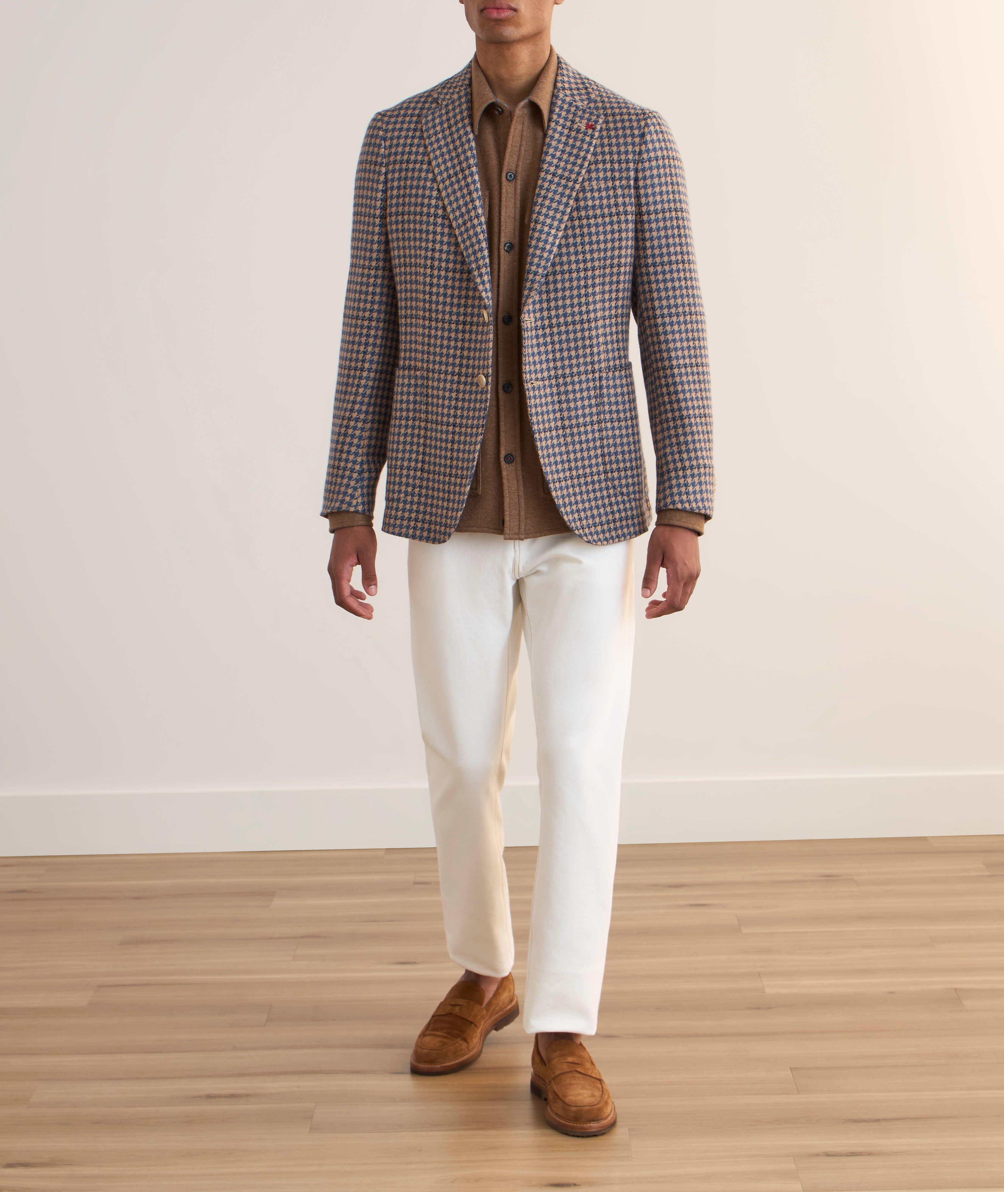 Houndstooth Cashmere Sport Jacket image 4