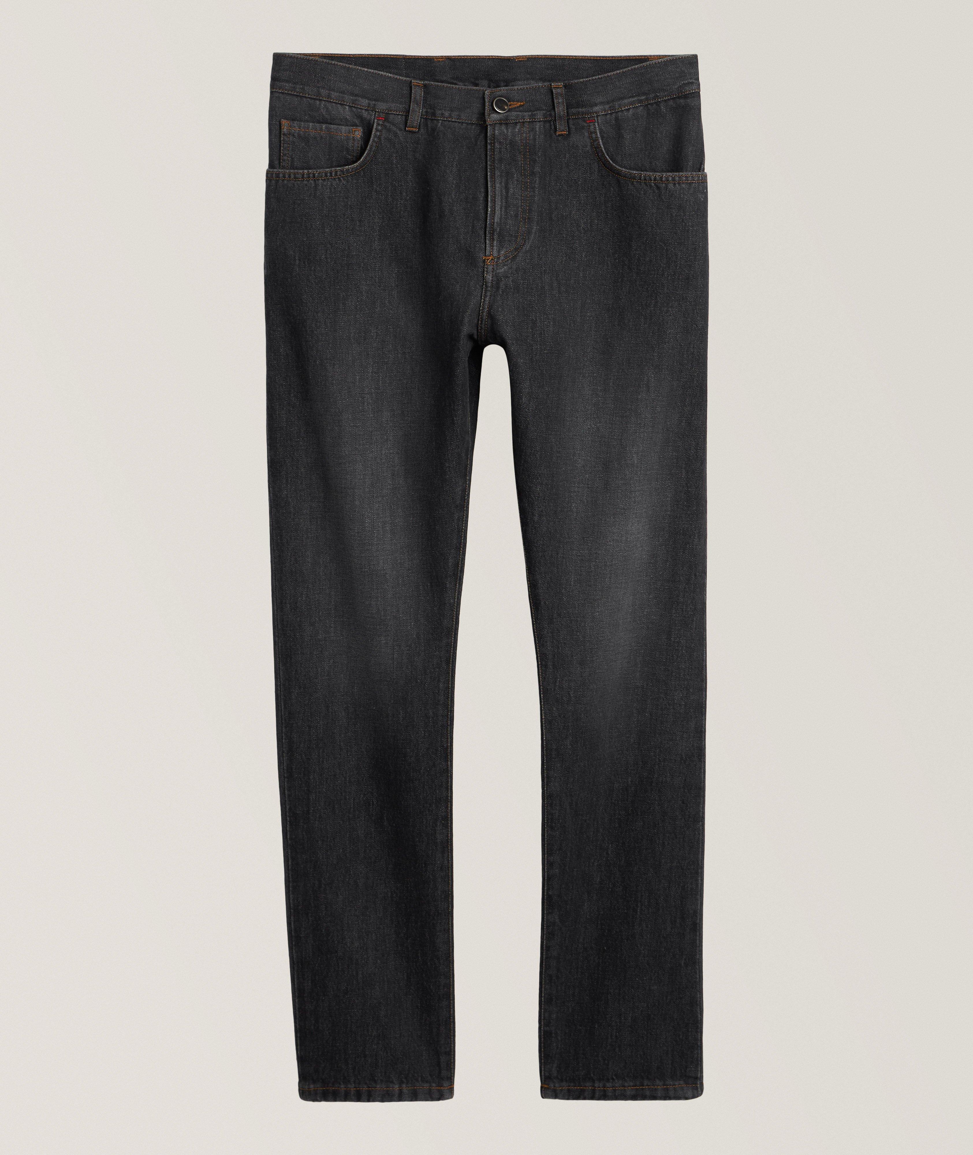 Slim Straight Five-Pocket Jeans image 0