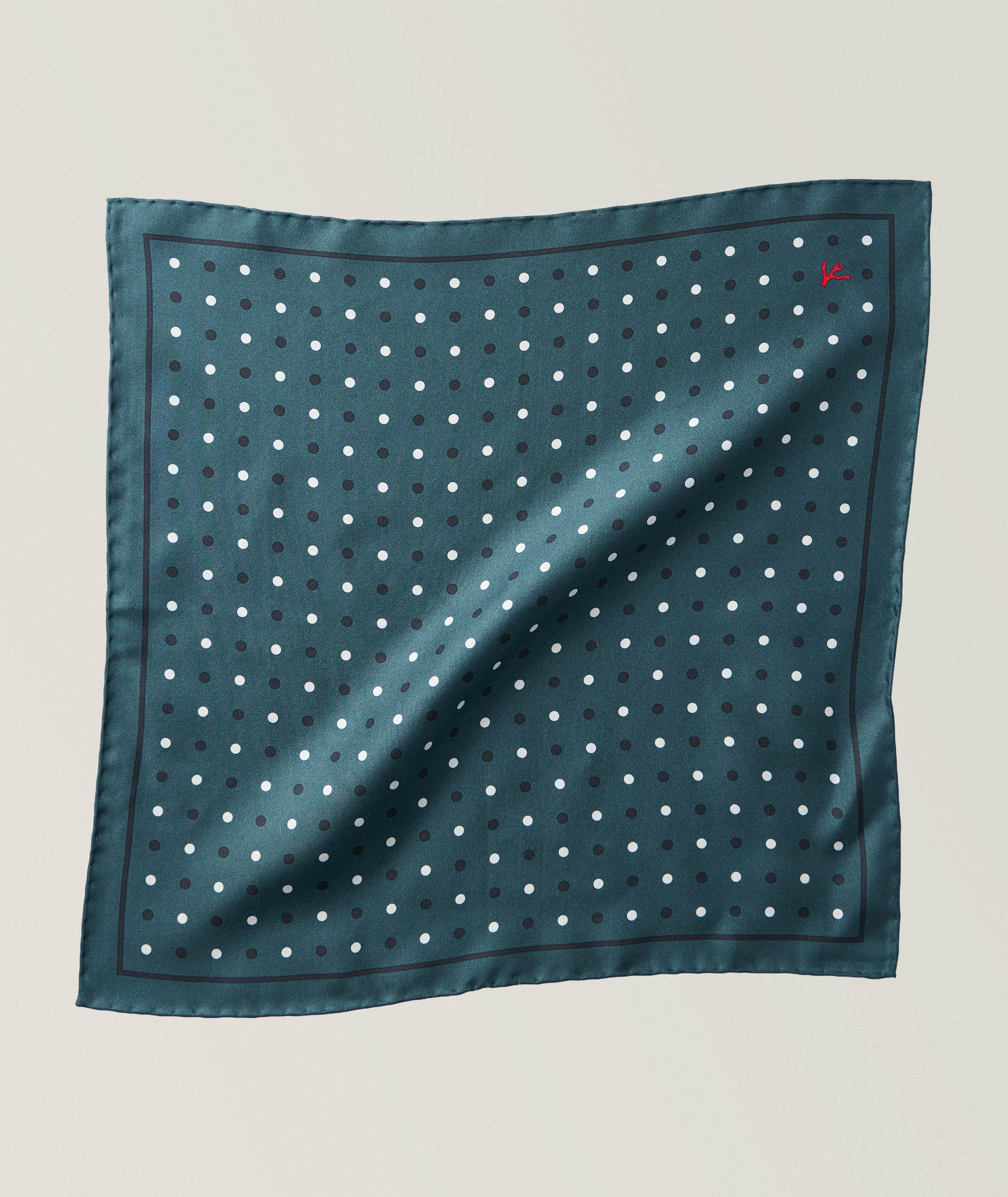 Multi-Dot Silk Pocket Square image 0