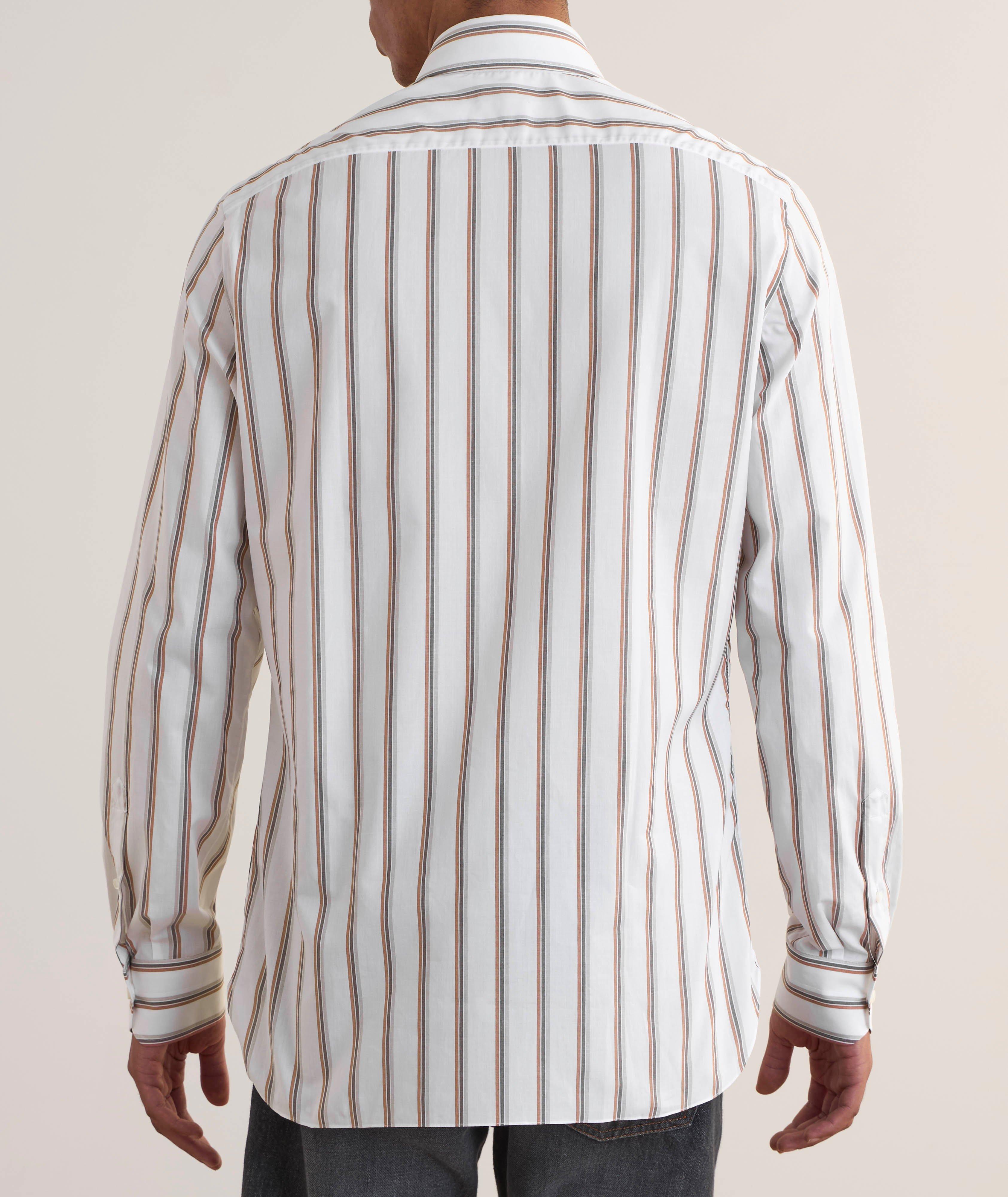 Chemise habillée en coton à rayures image 2