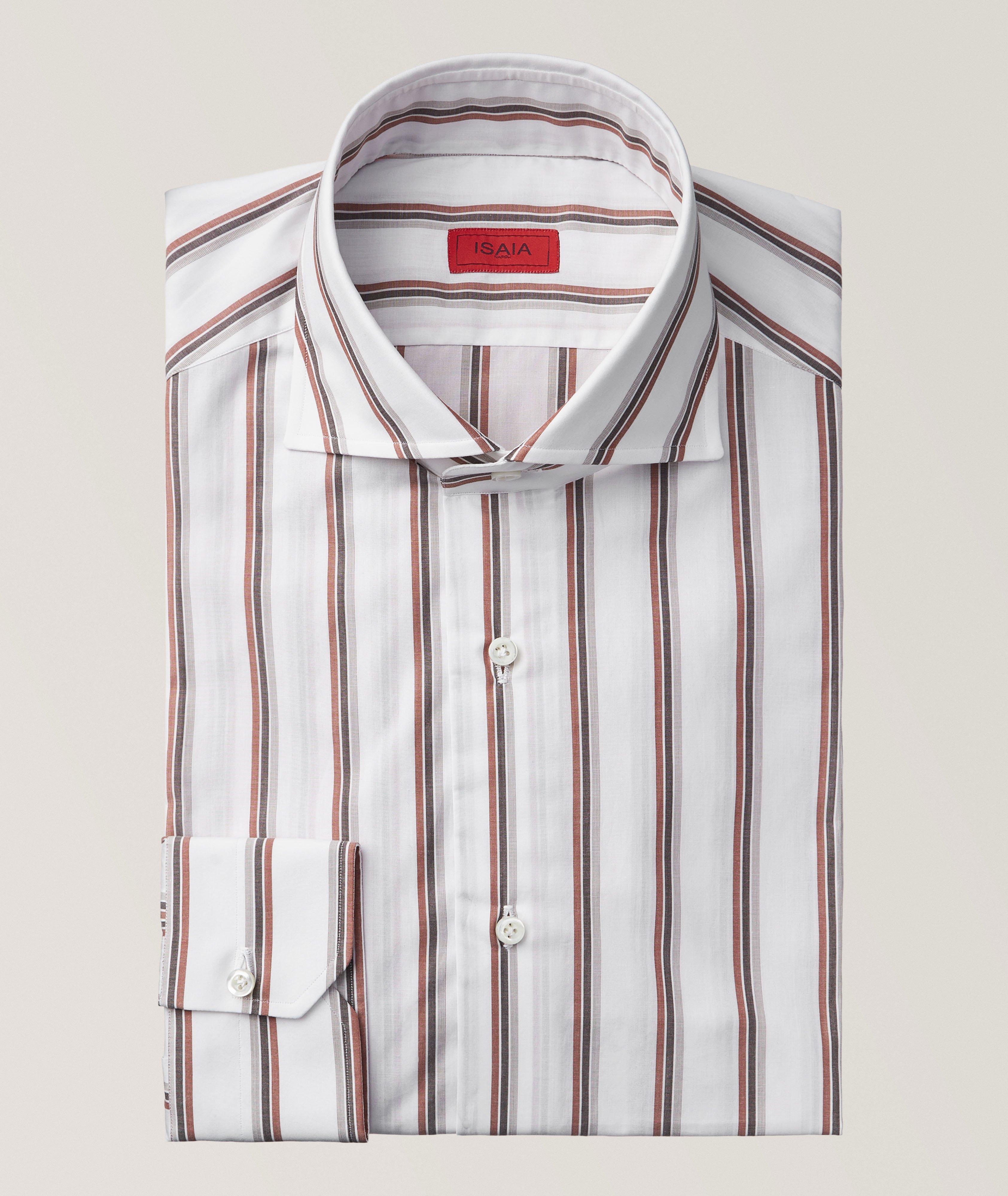 Chemise habillée en coton à rayures image 0