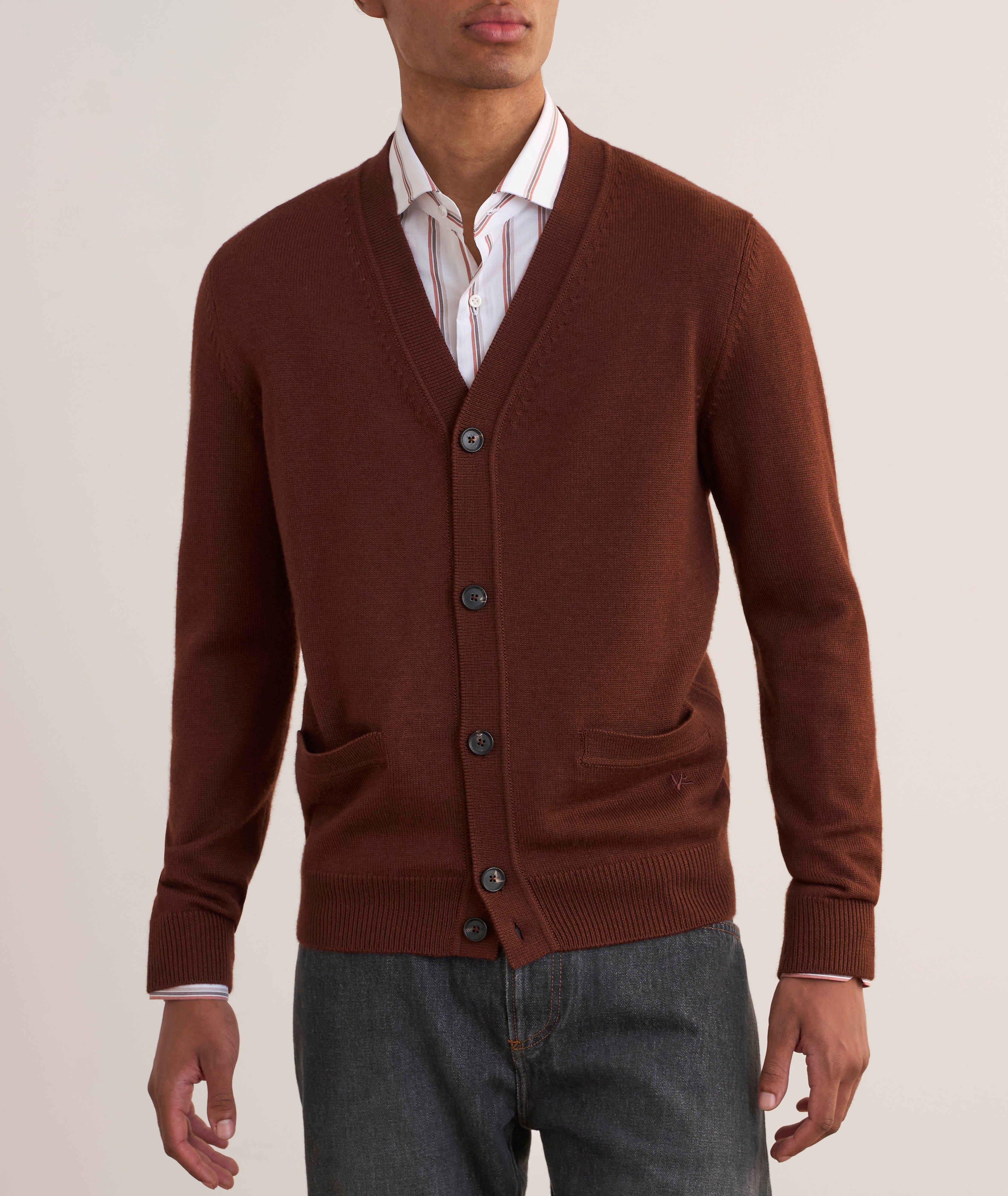 Cardigan en tricot de laine et de soie image 1