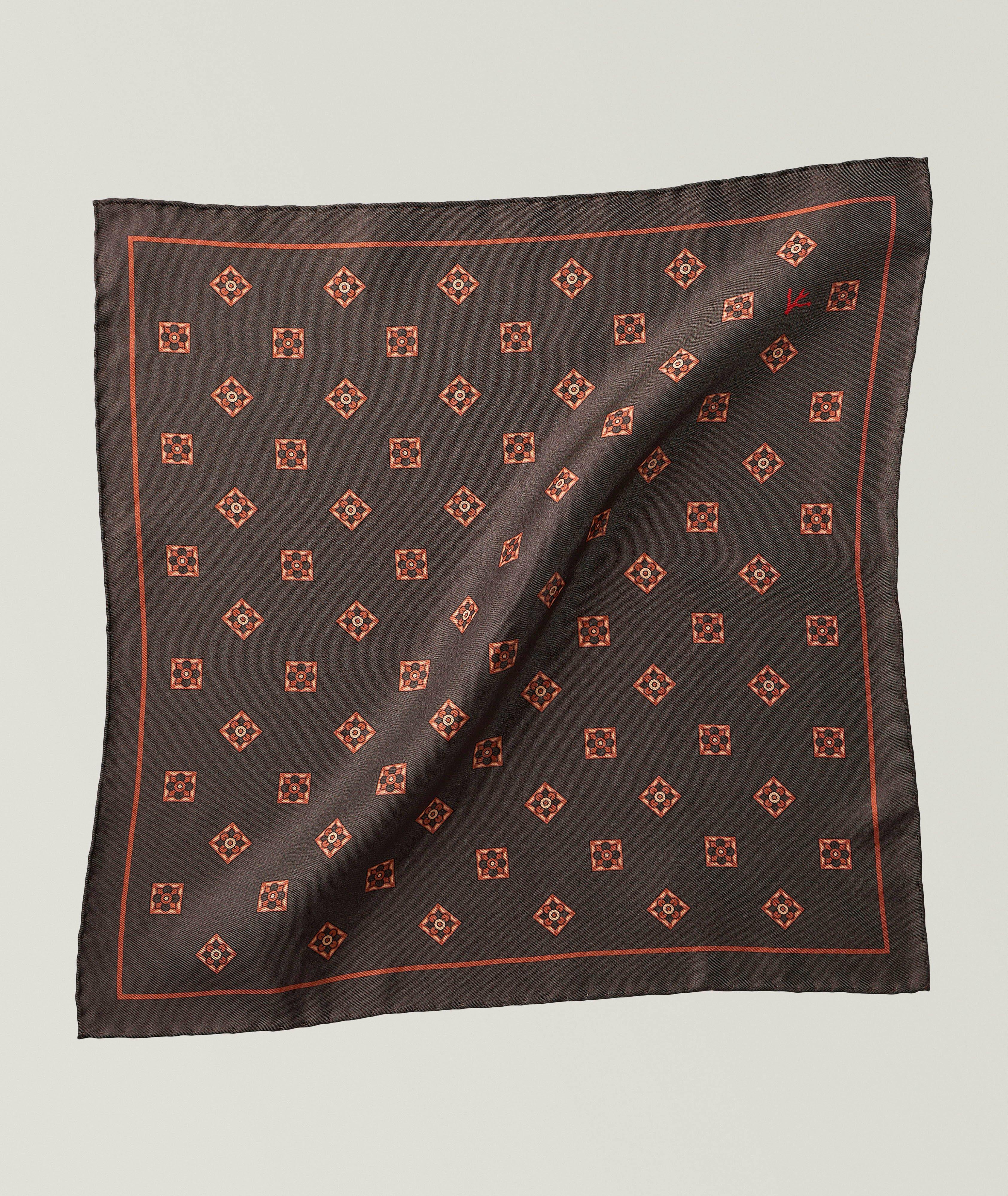 Medallion Silk Pocket Square image 0