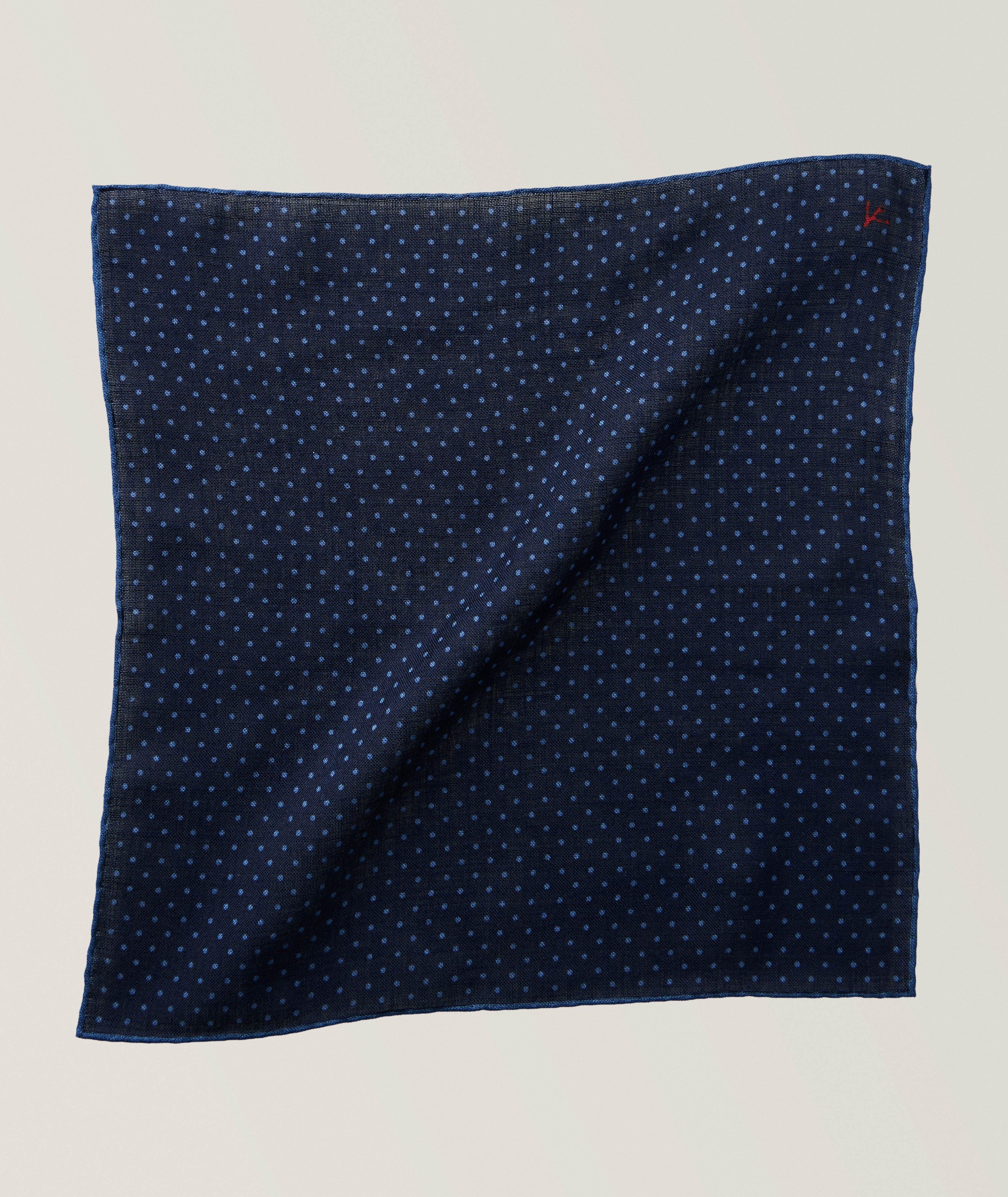 Polka Dot Silk Pocket Square image 0