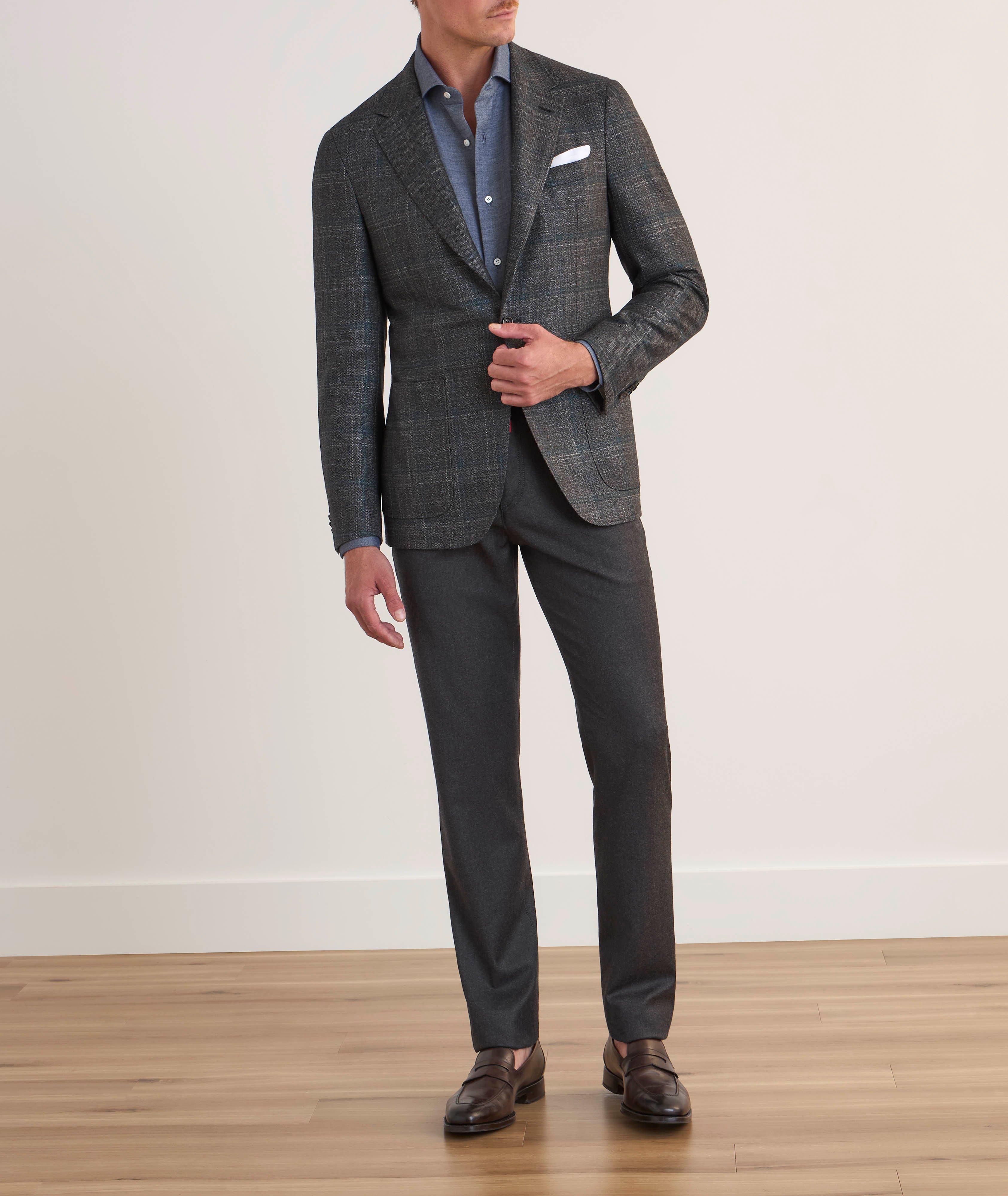 Brushed Cotton-Silk Dress Shirt image 4
