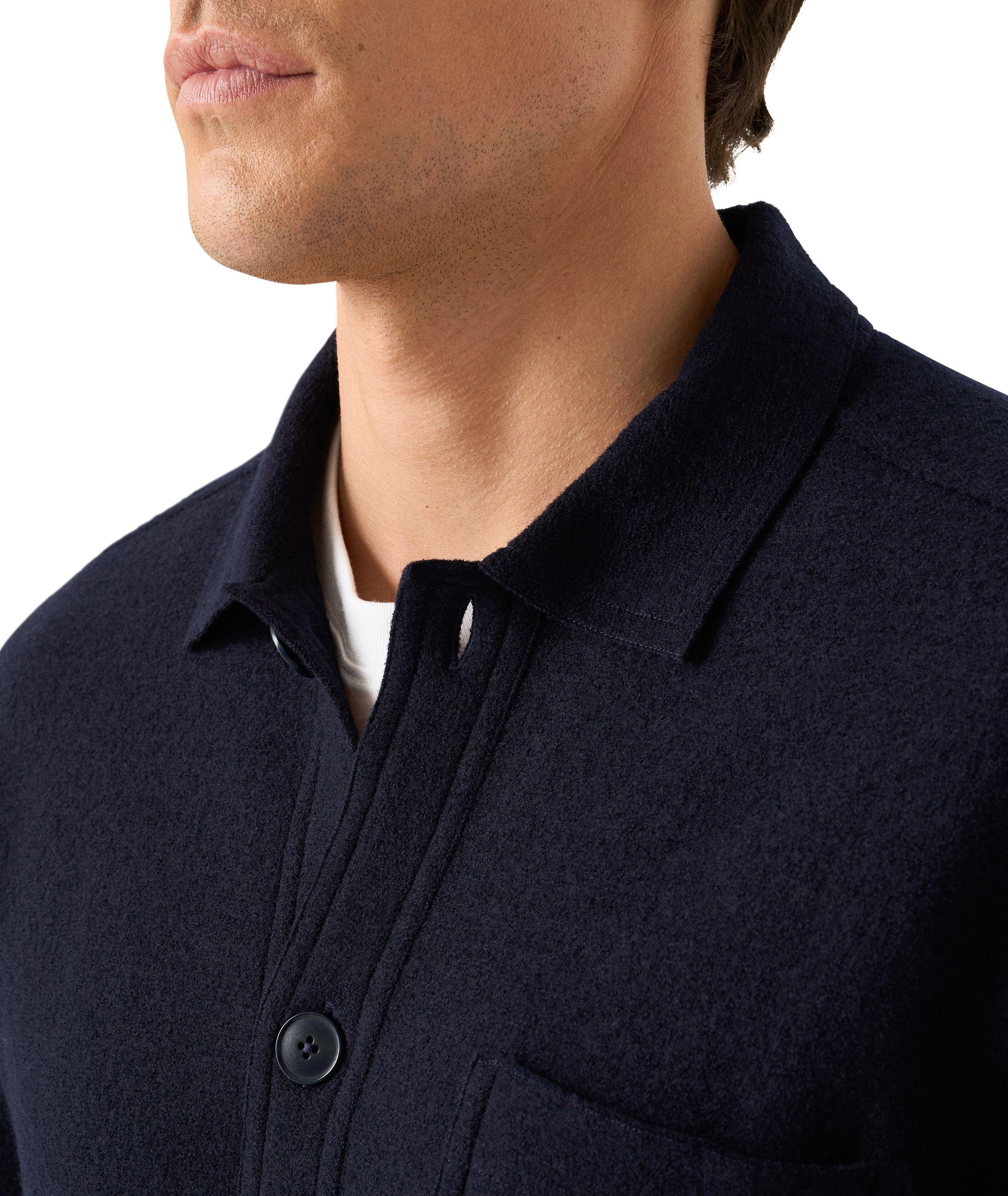 Boiled Wool Overshirt image 4
