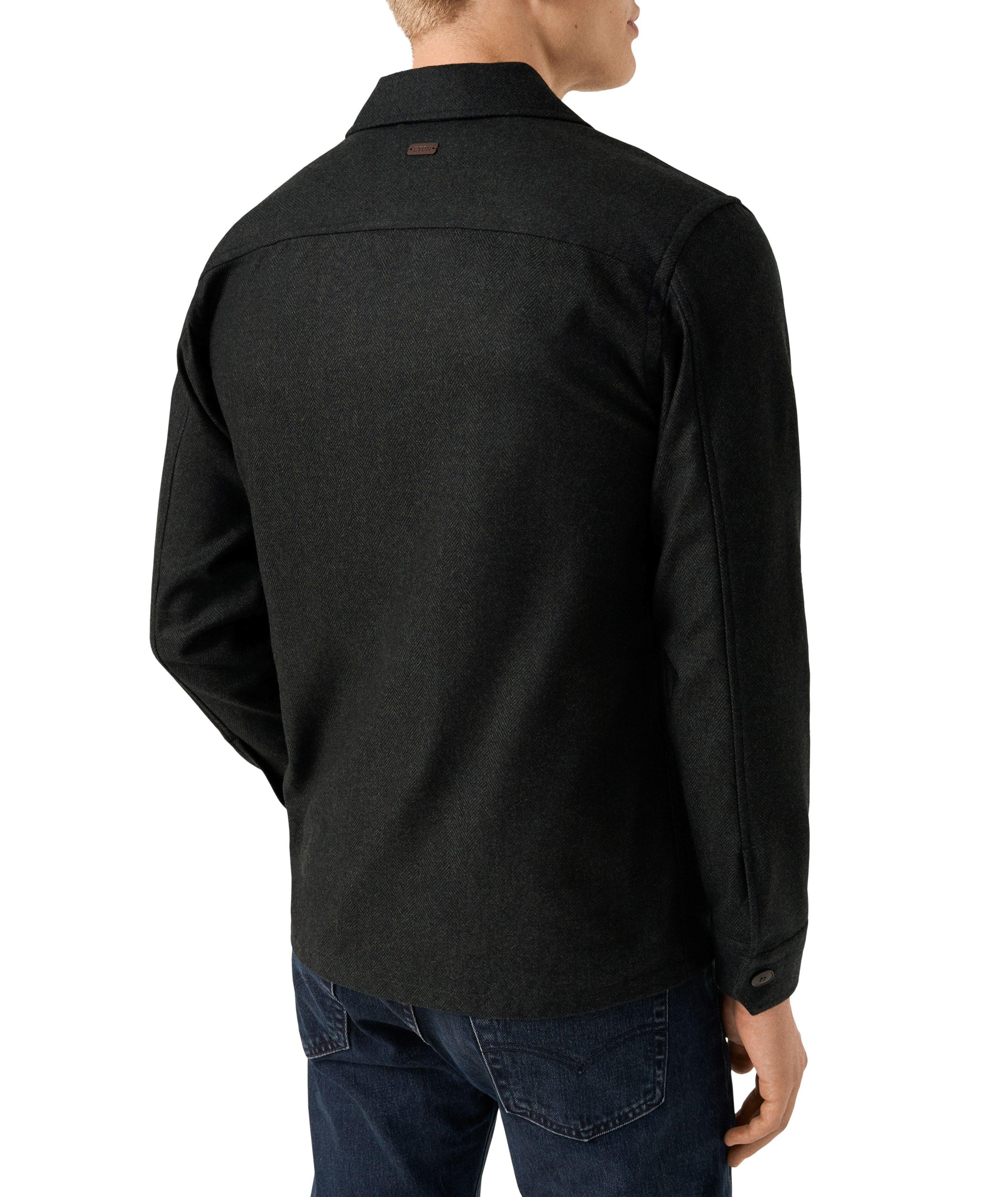Herringbone Wool-Cashmere Chore Jacket image 3