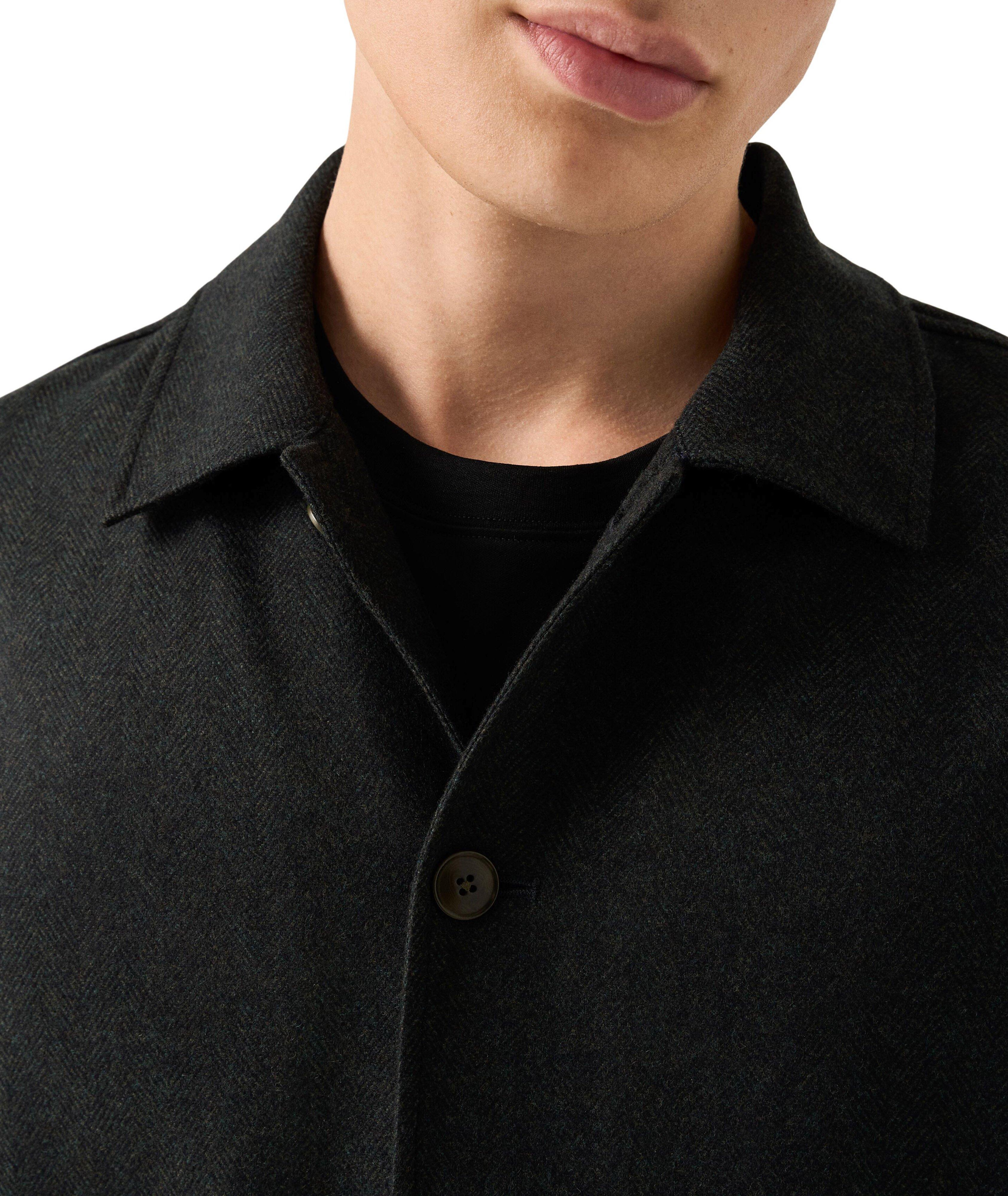 Herringbone Wool-Cashmere Chore Jacket image 4