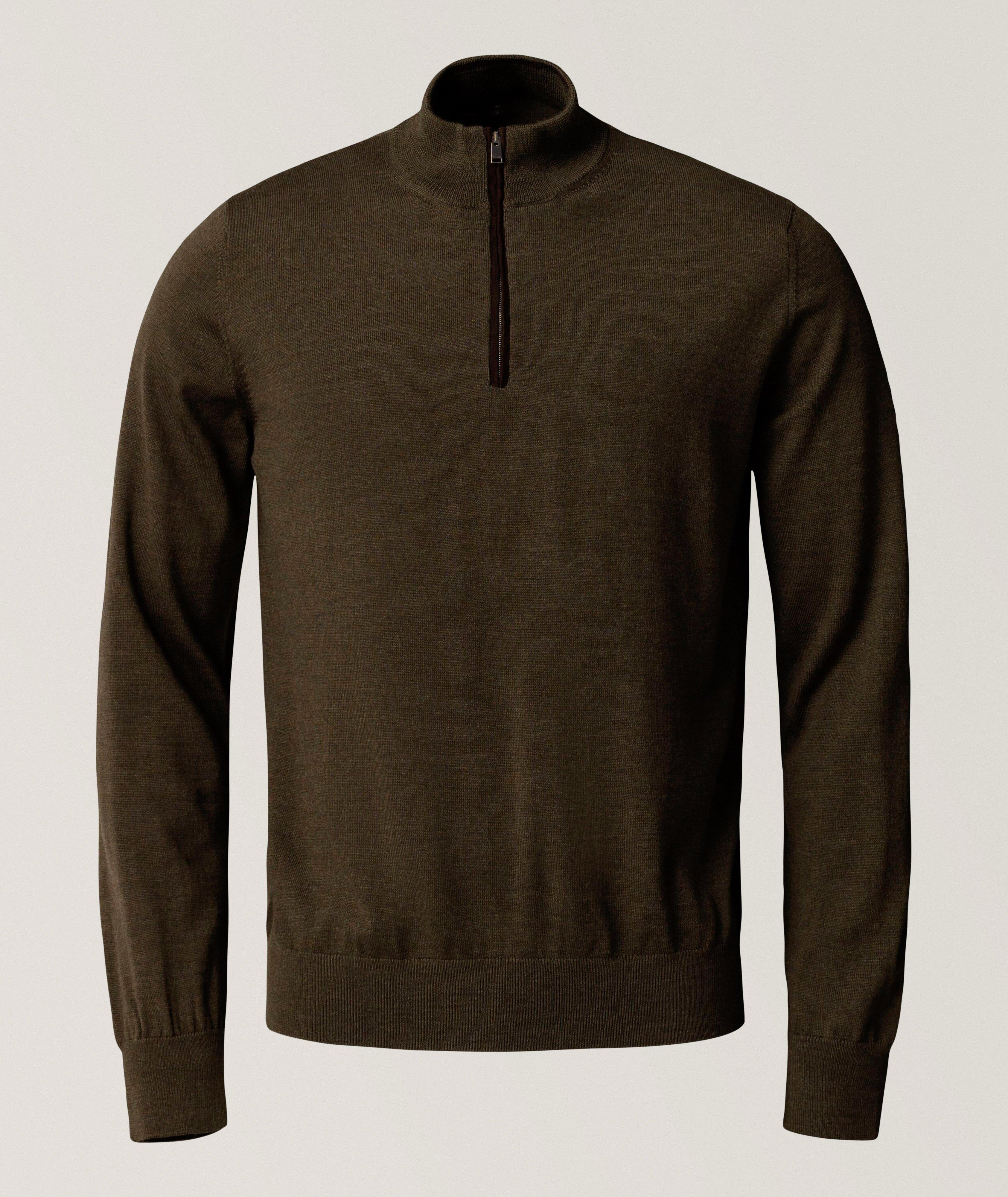 Merino Wool Quarter-Zip Sweater image 0