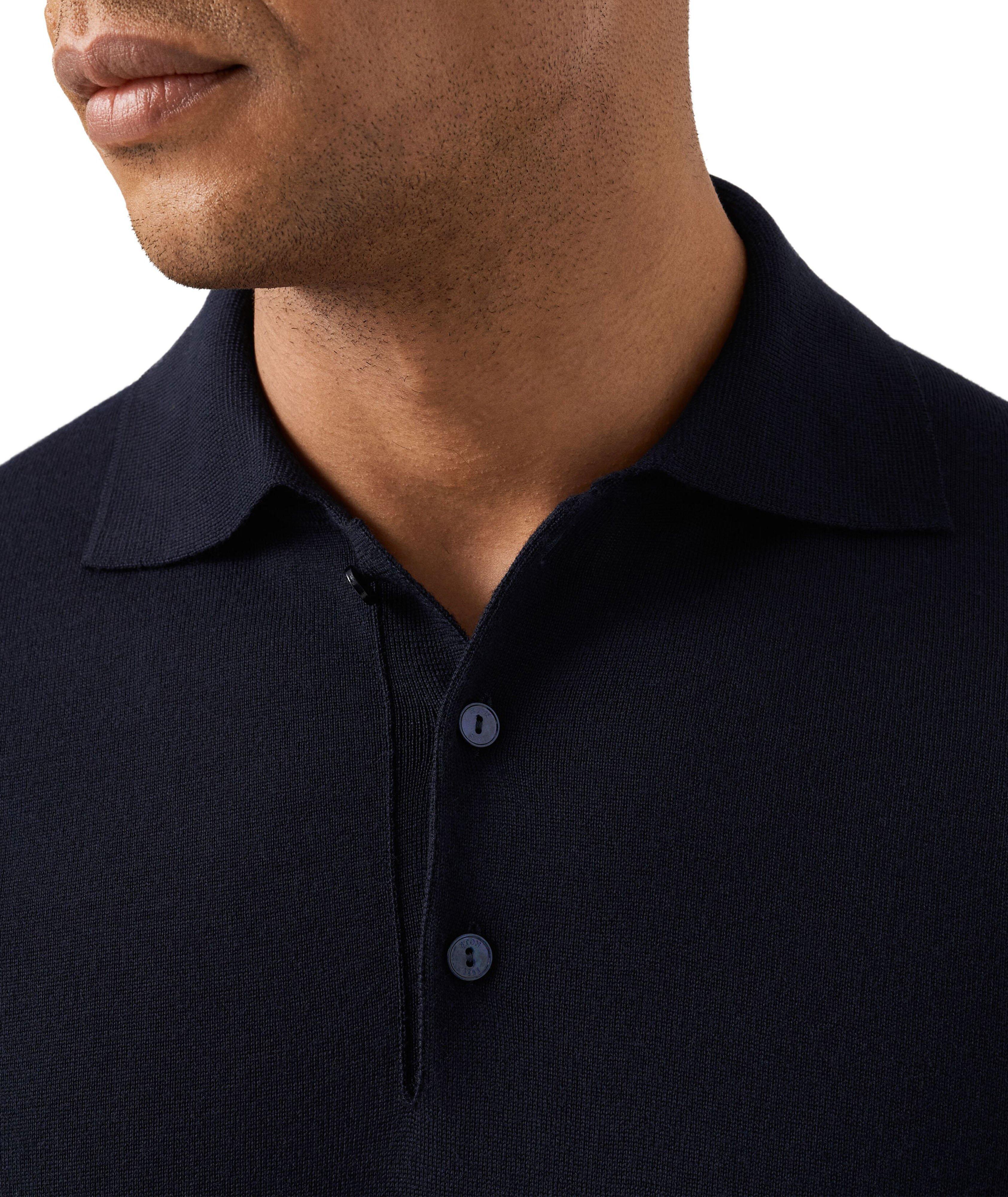 Extrafine Merino Wool Polo Sweater image 4