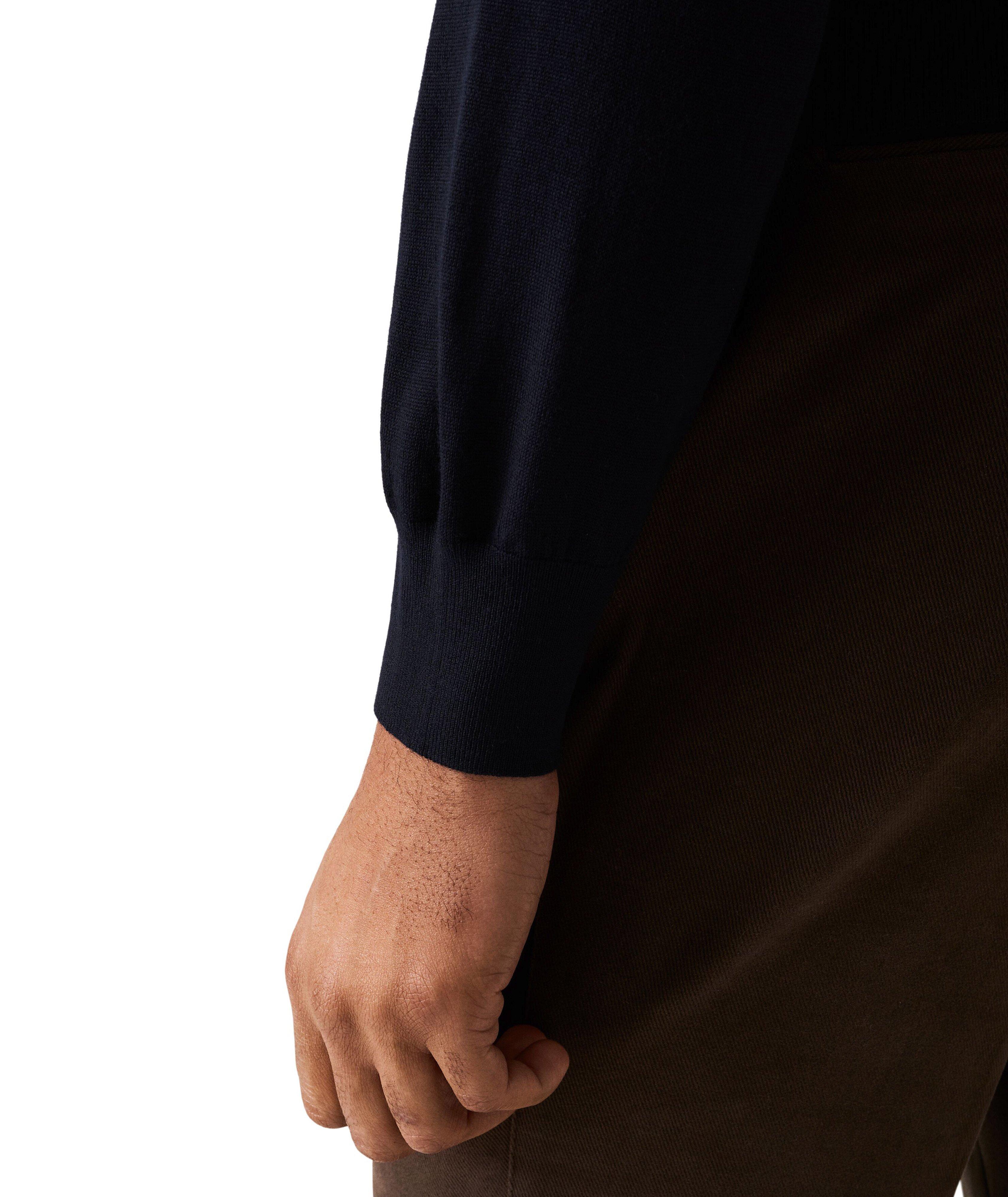 Extrafine Merino Wool Polo Sweater image 5