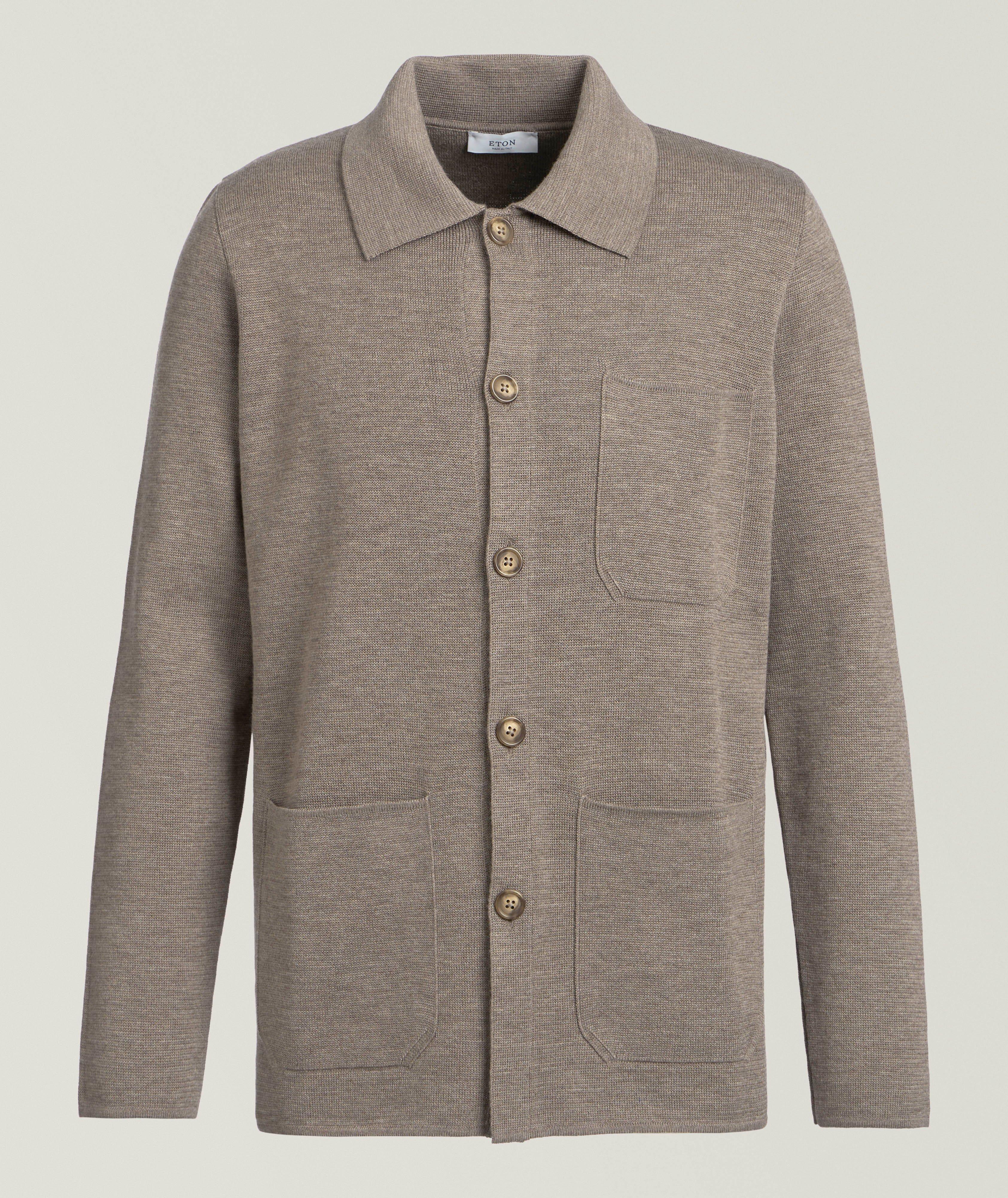 Merino Wool Milano Stitch Overshirt image 0