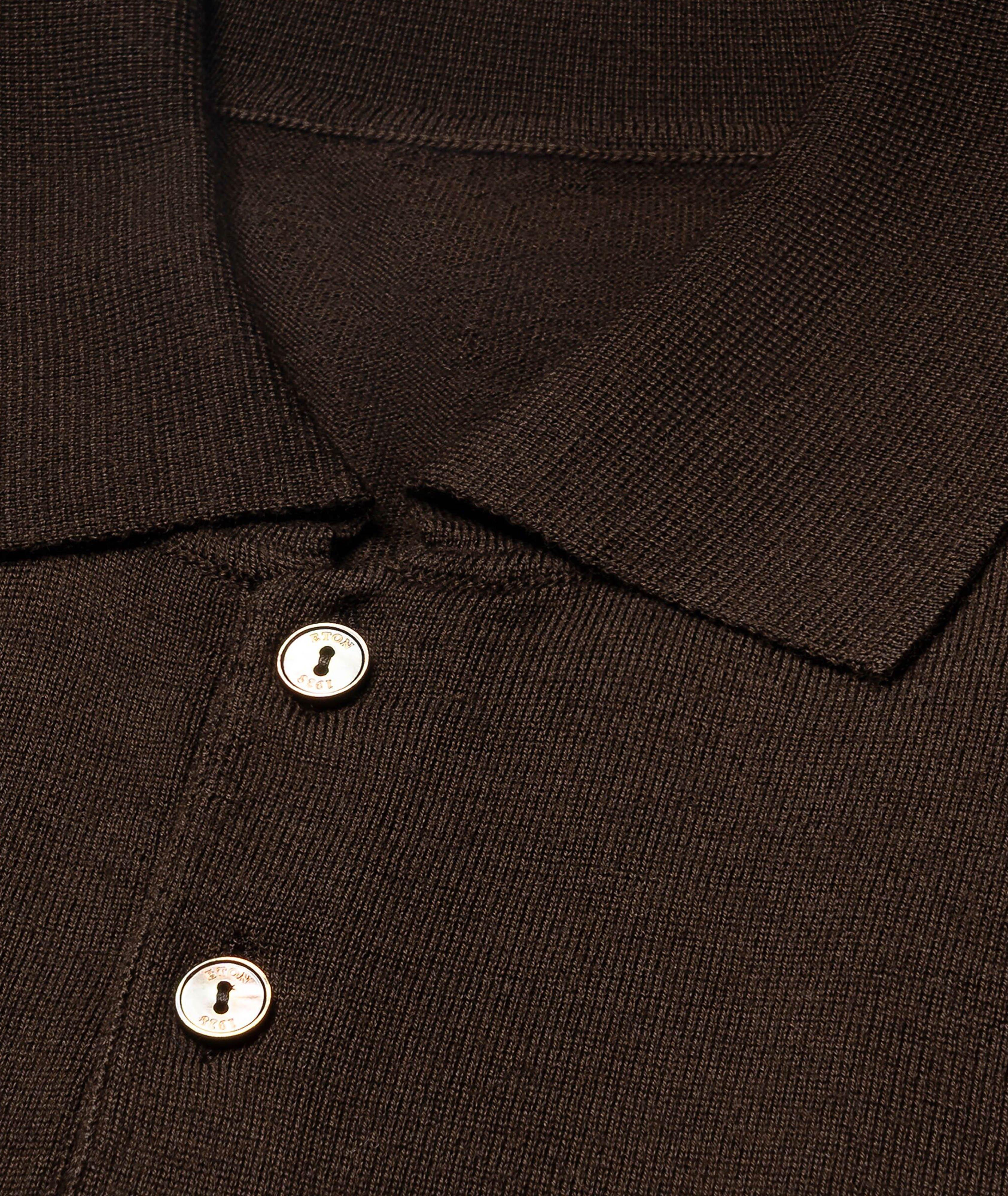Extrafine Merino Wool Polo Sweater image 1