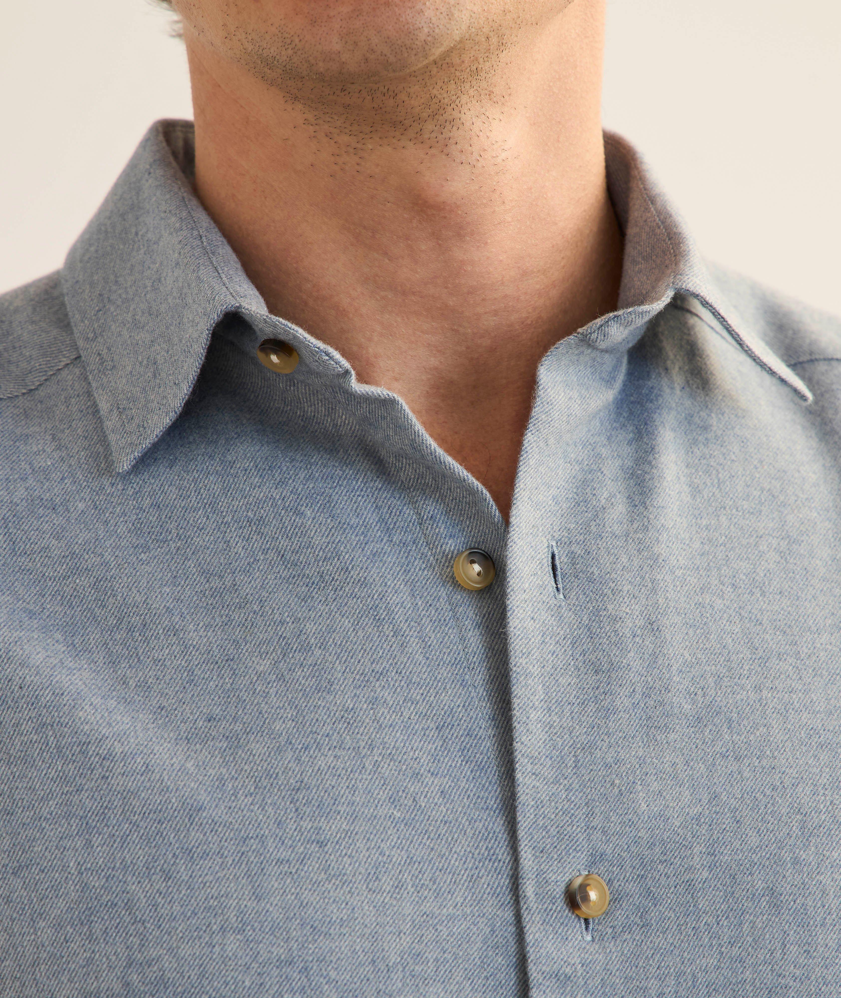 Chemise en flanelle unie image 4