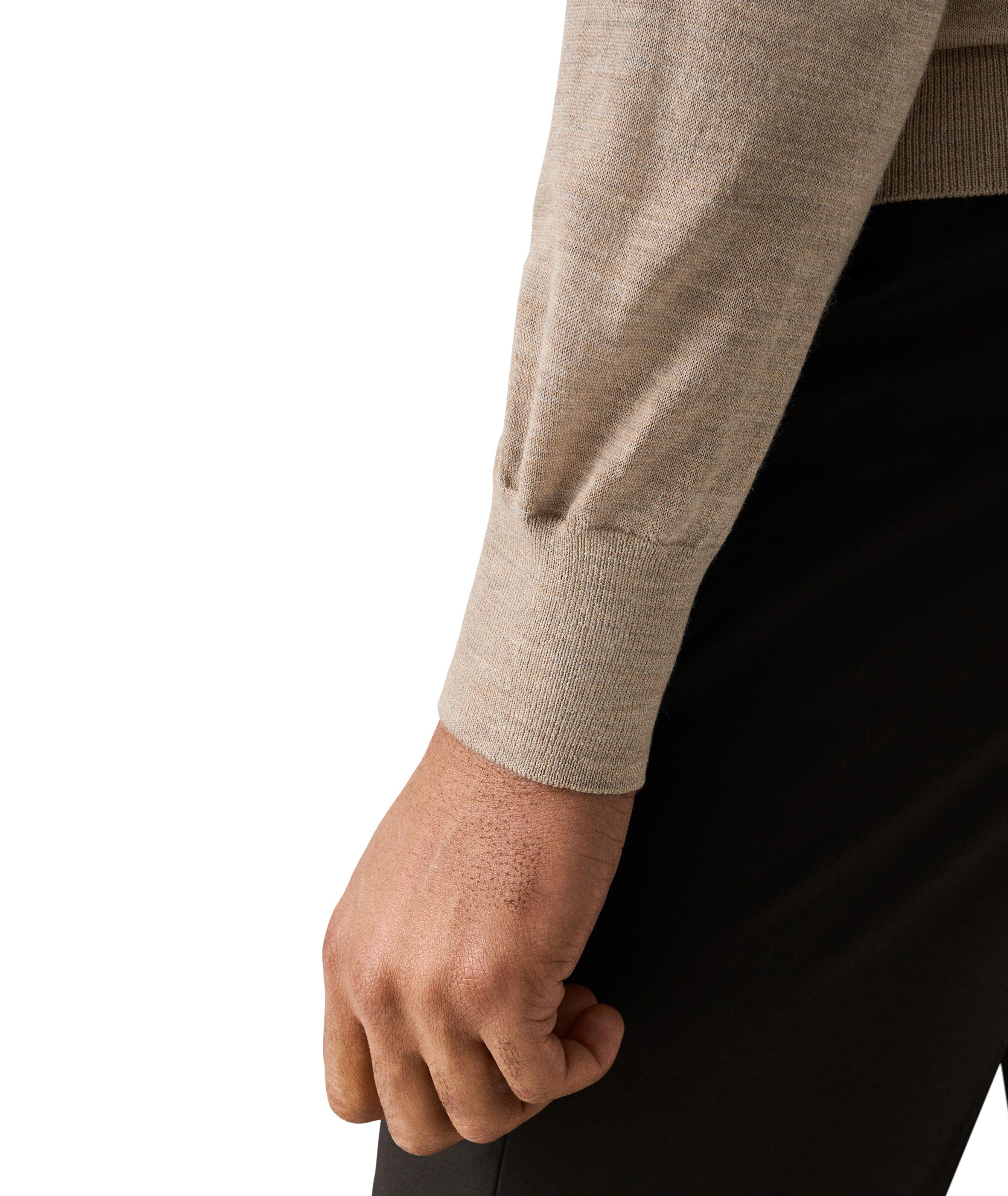 Extrafine Merino Wool Polo Sweater image 5