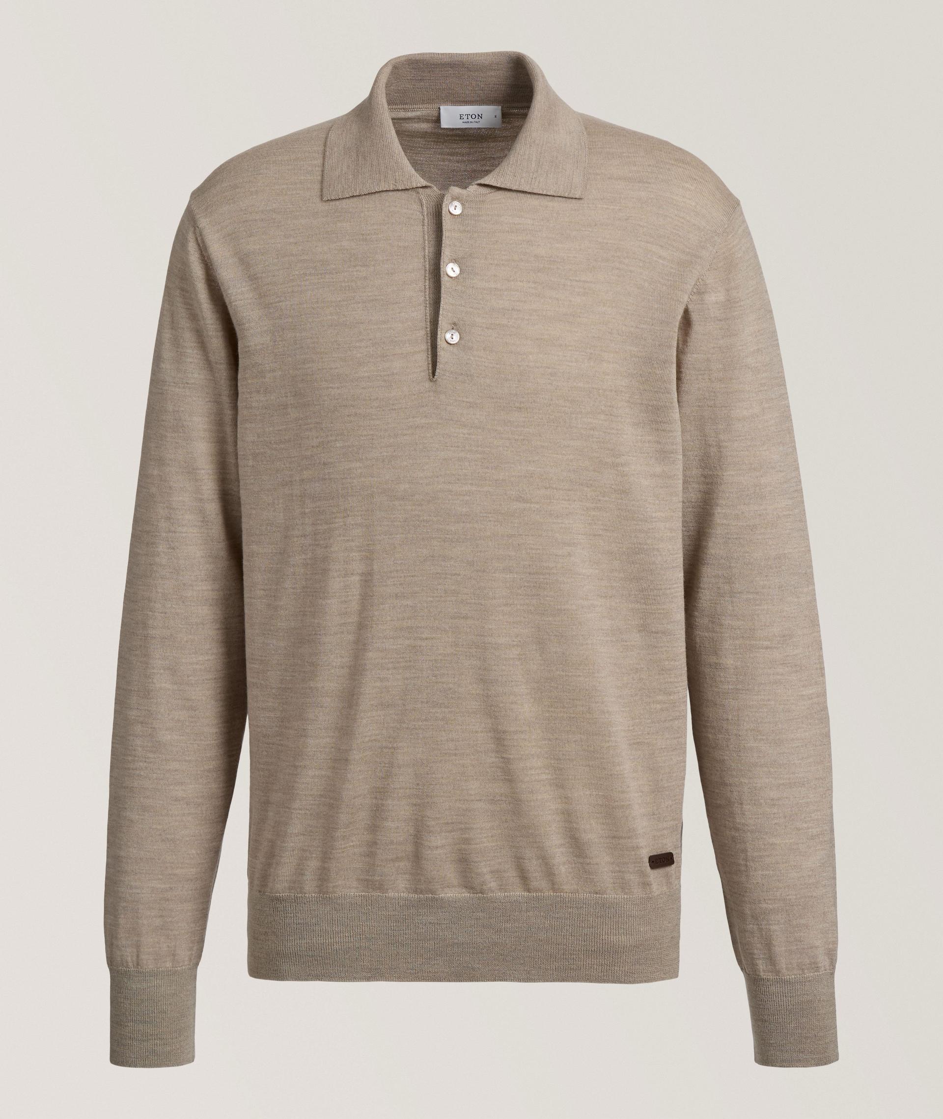 Extrafine Merino Wool Polo Sweater image 0
