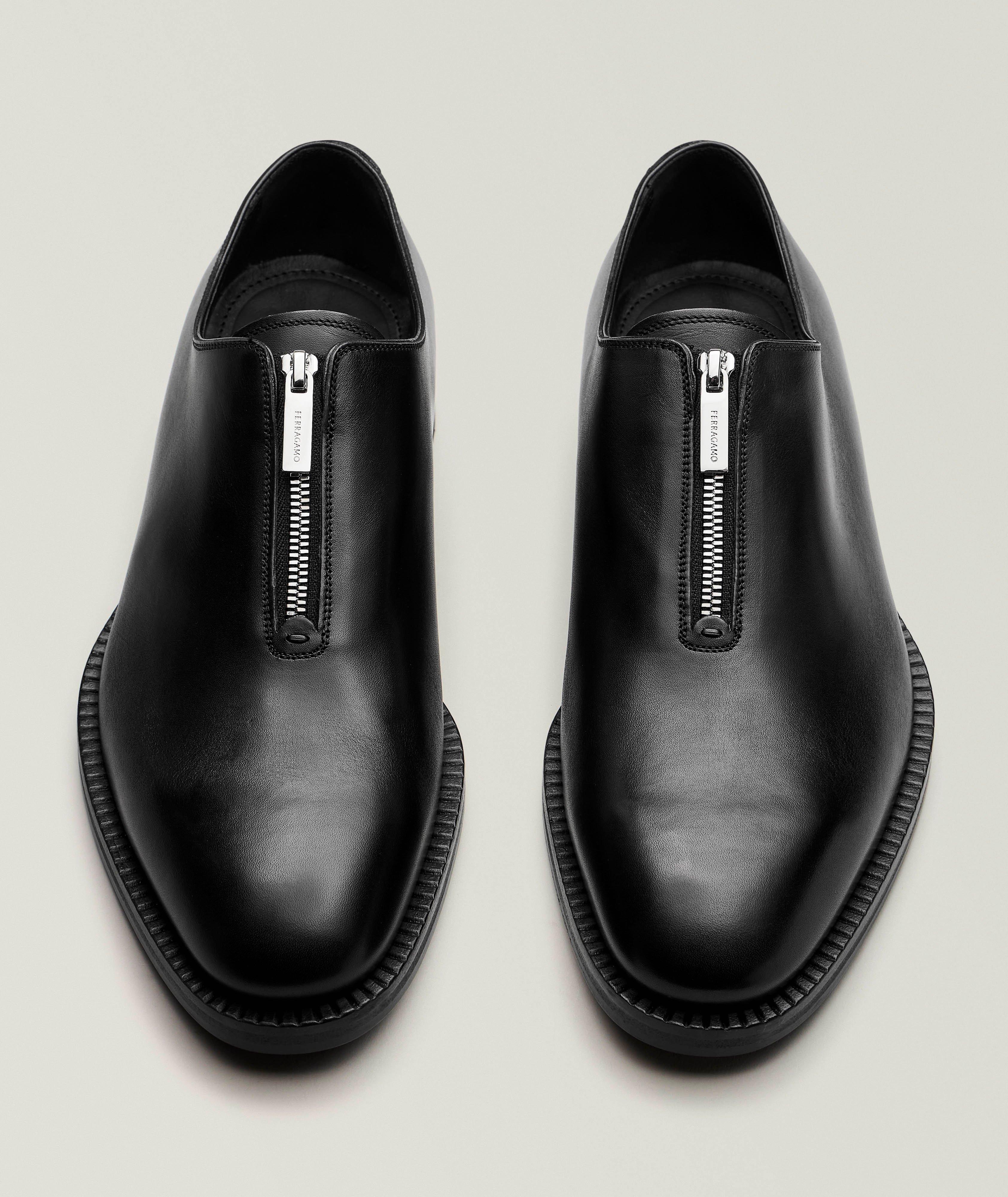 Mocassins zippés en cuir wholecut image 1