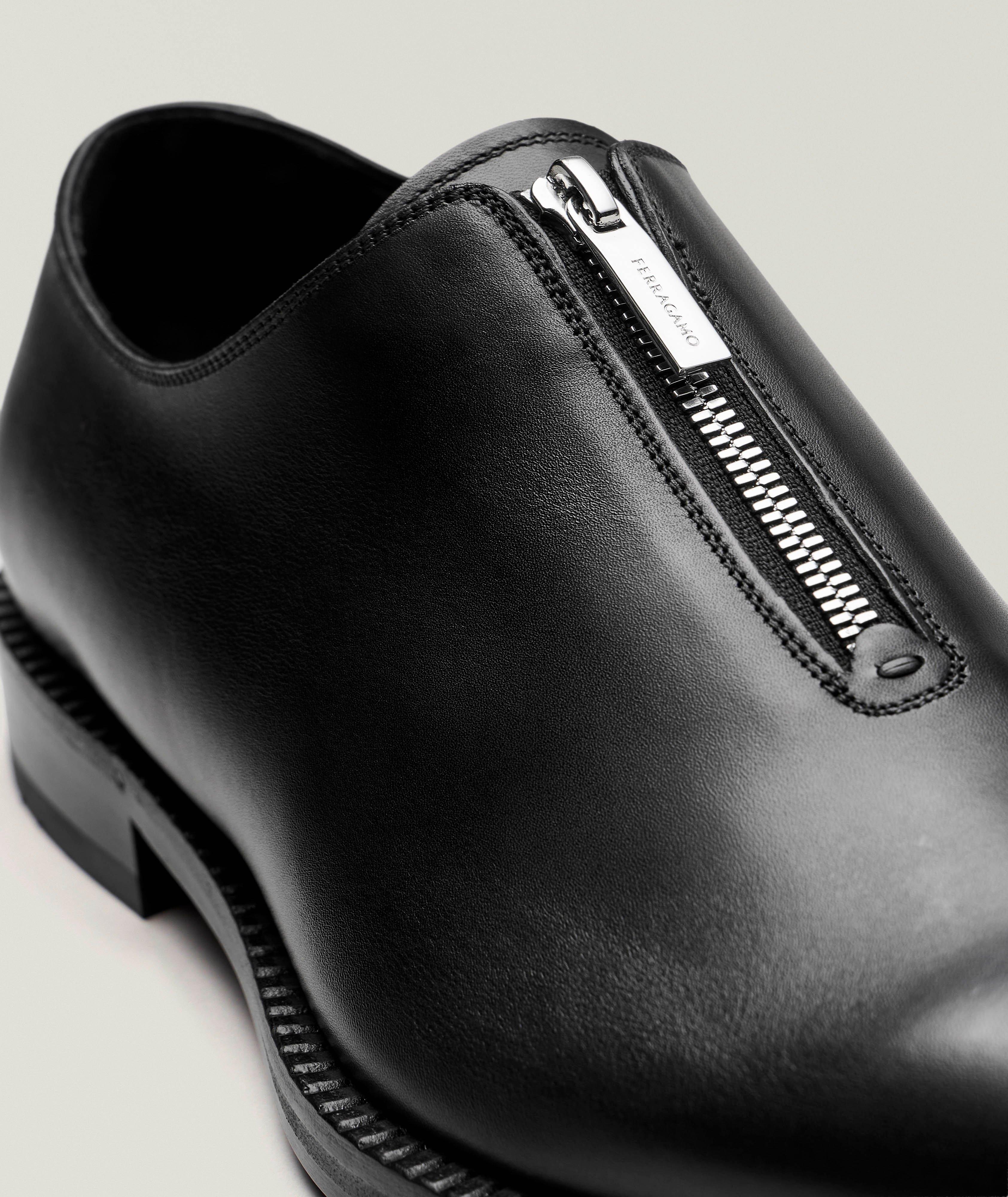 Mocassins zippés en cuir wholecut image 2