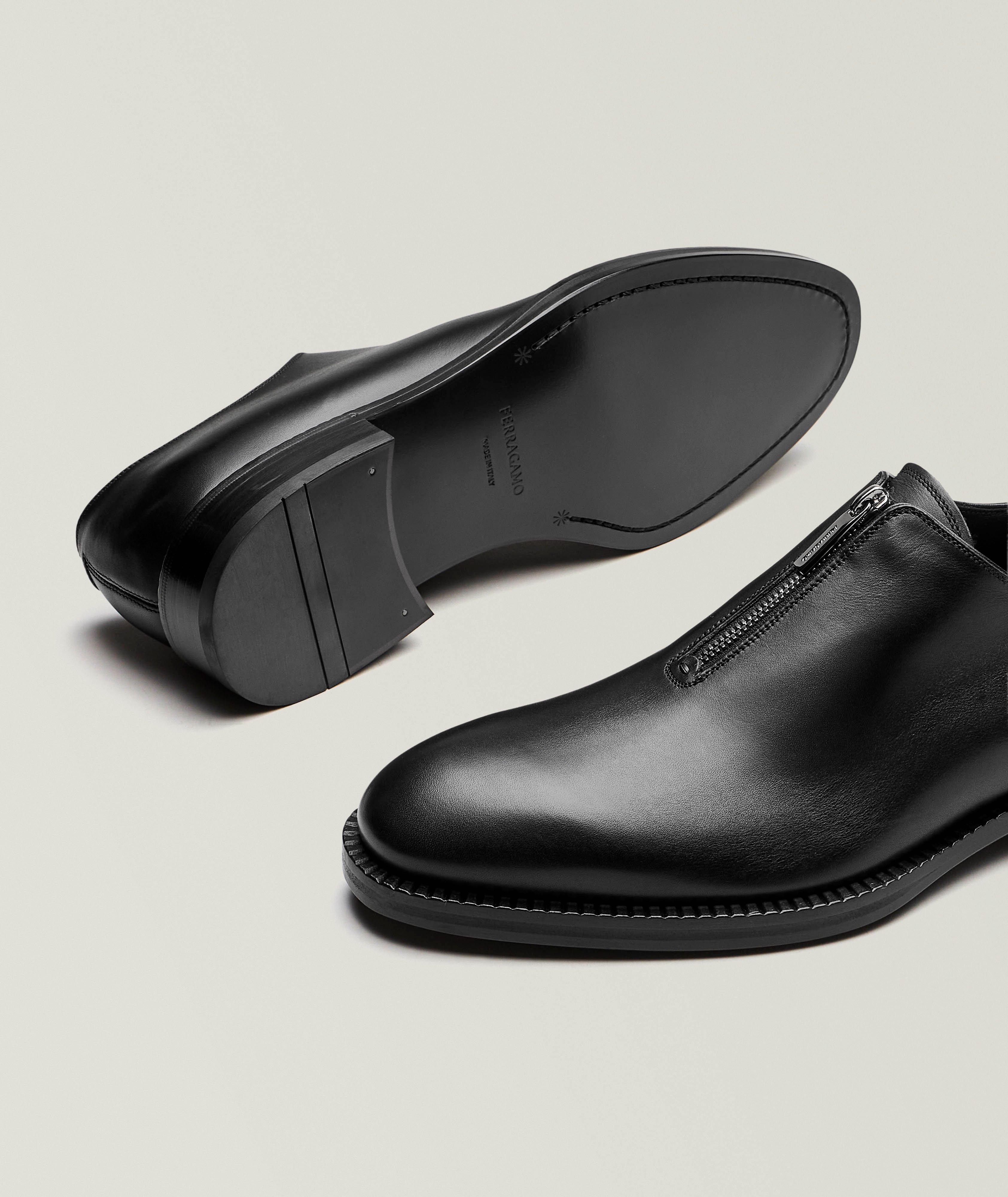 Mocassins zippés en cuir wholecut image 3