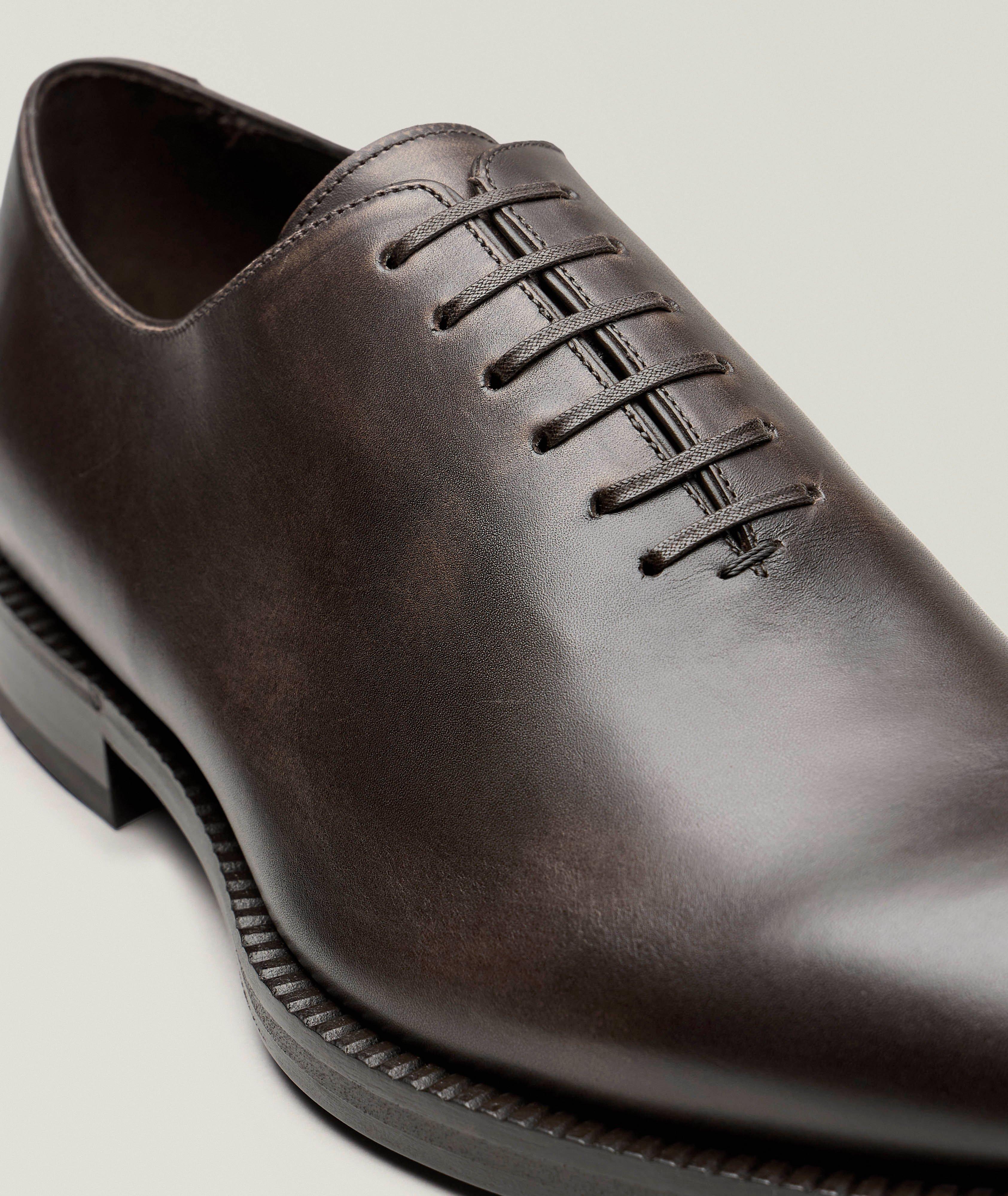 Wholecut Burnished Leather Oxfords image 2
