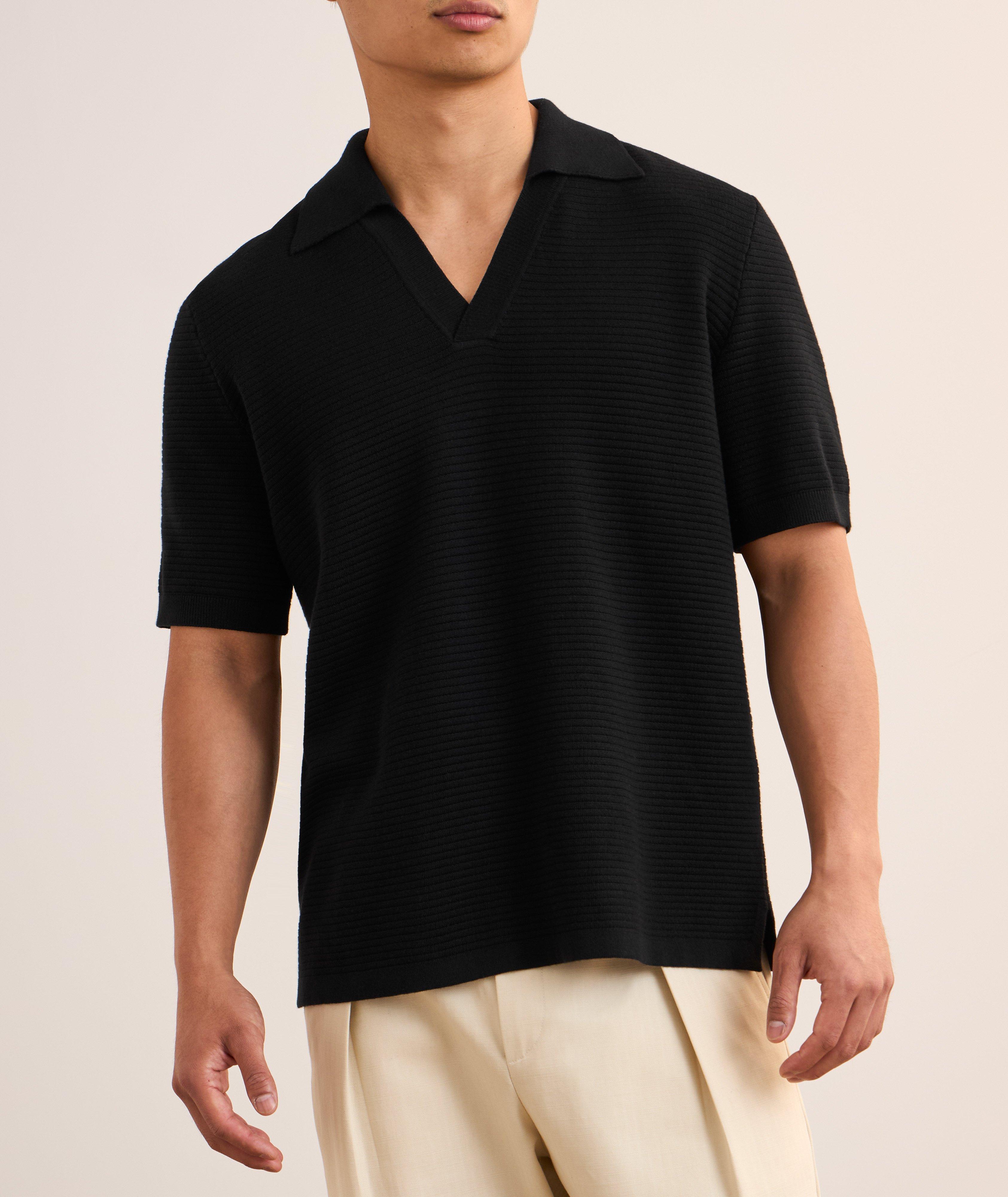 Polo Livio en tricot à col ouvert image 1