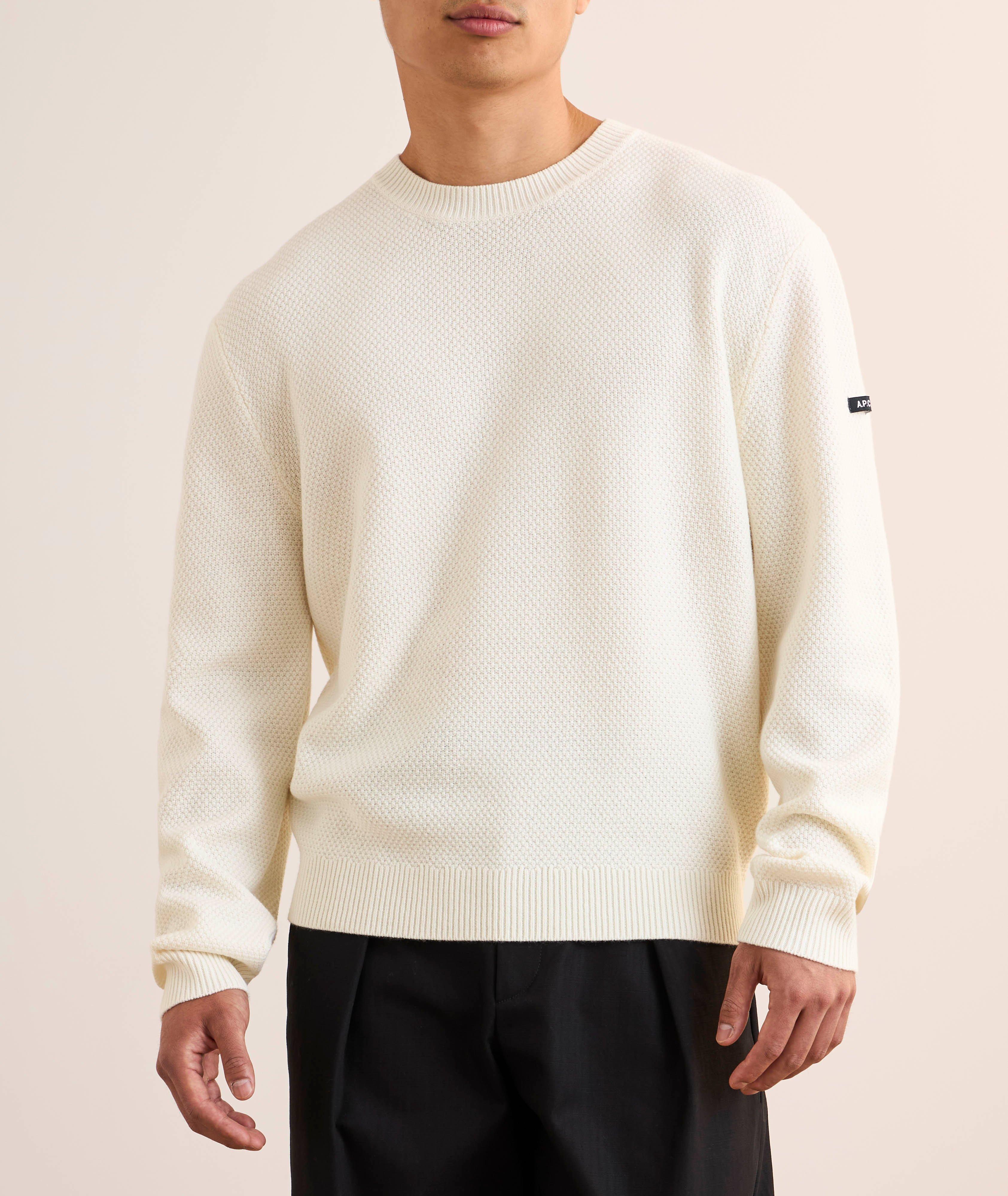 Thomas Waffle Knit Crewneck Sweater image 1