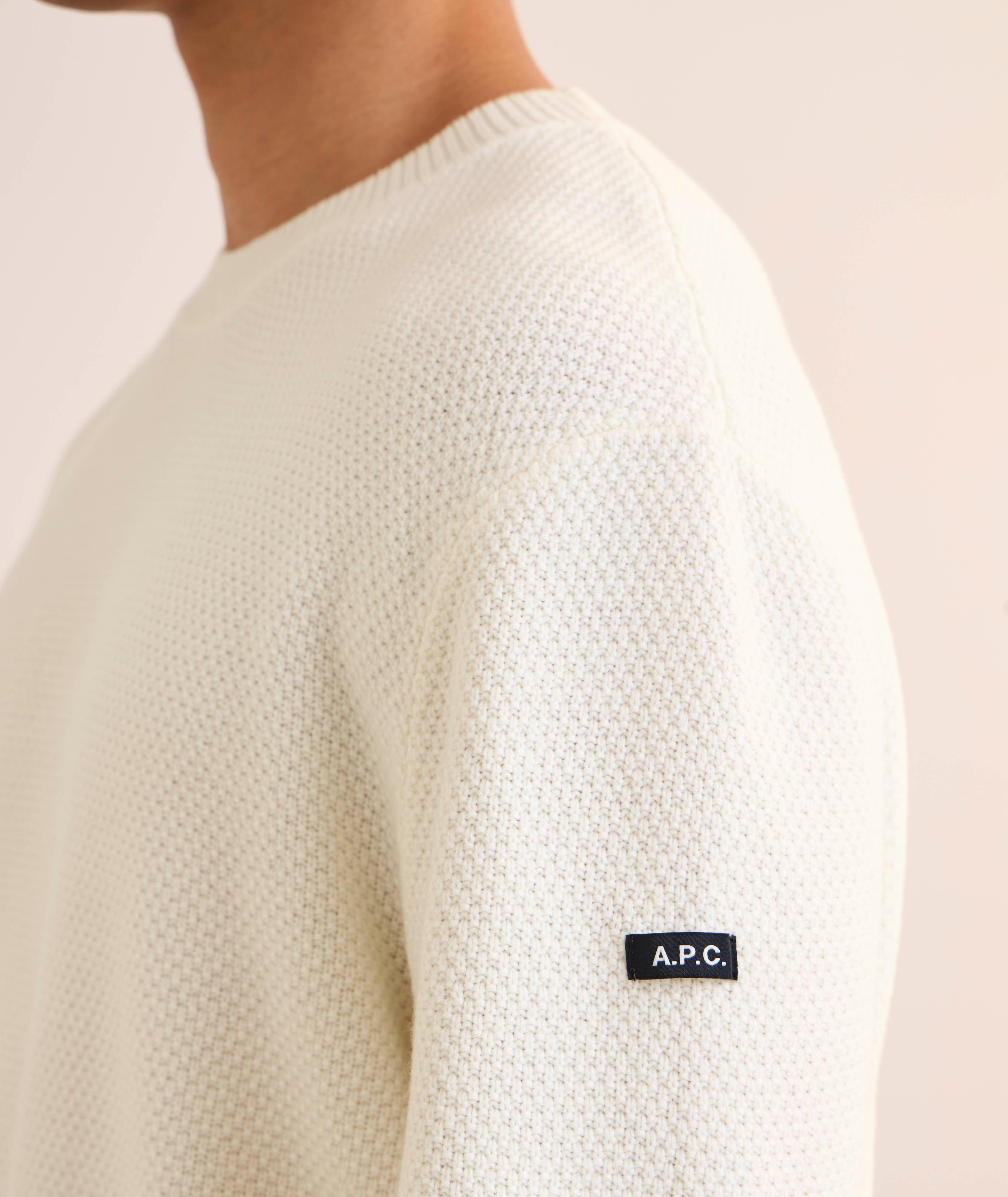 Thomas Waffle Knit Crewneck Sweater image 3