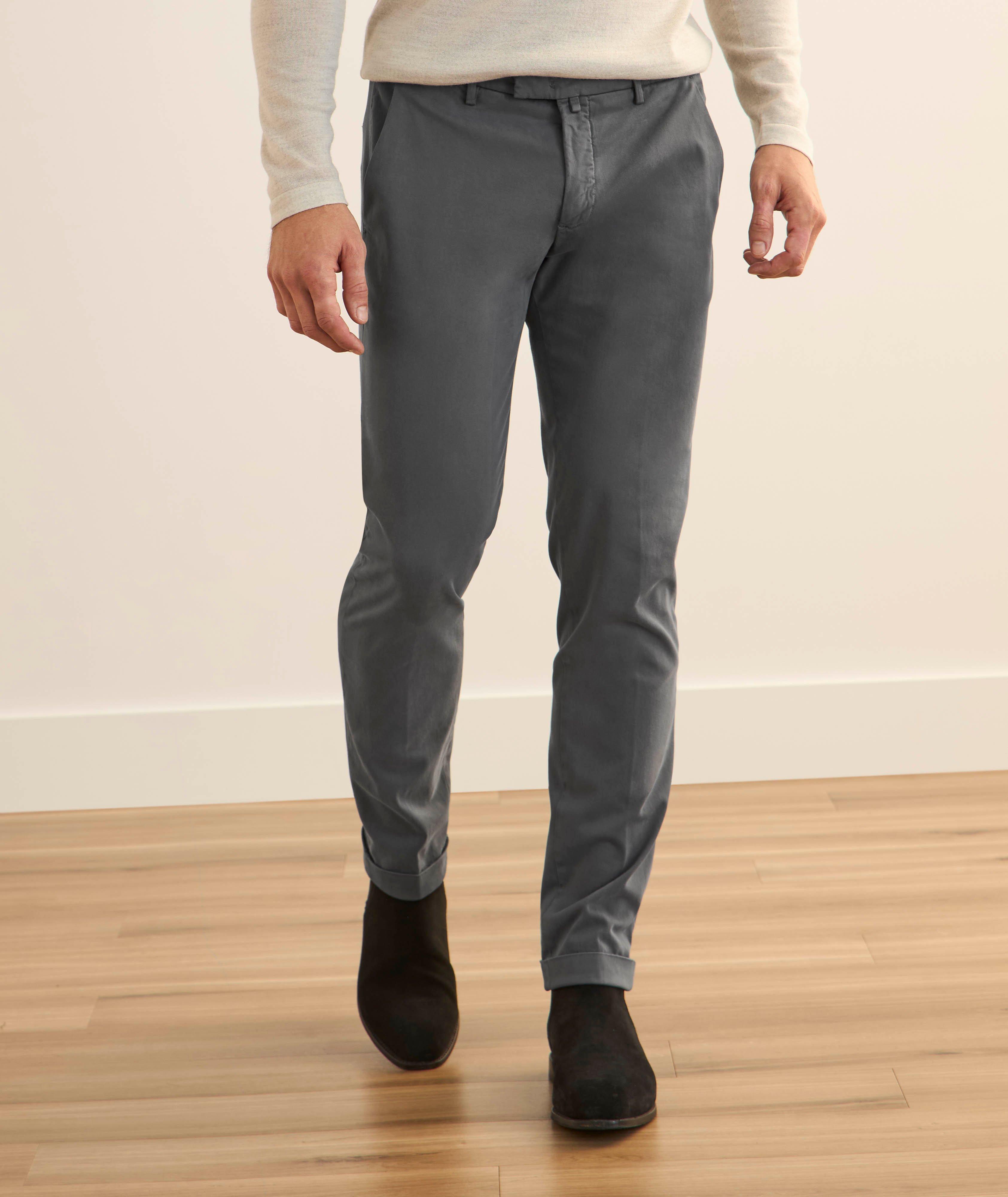 Chino ajusté en coton stretch image 2
