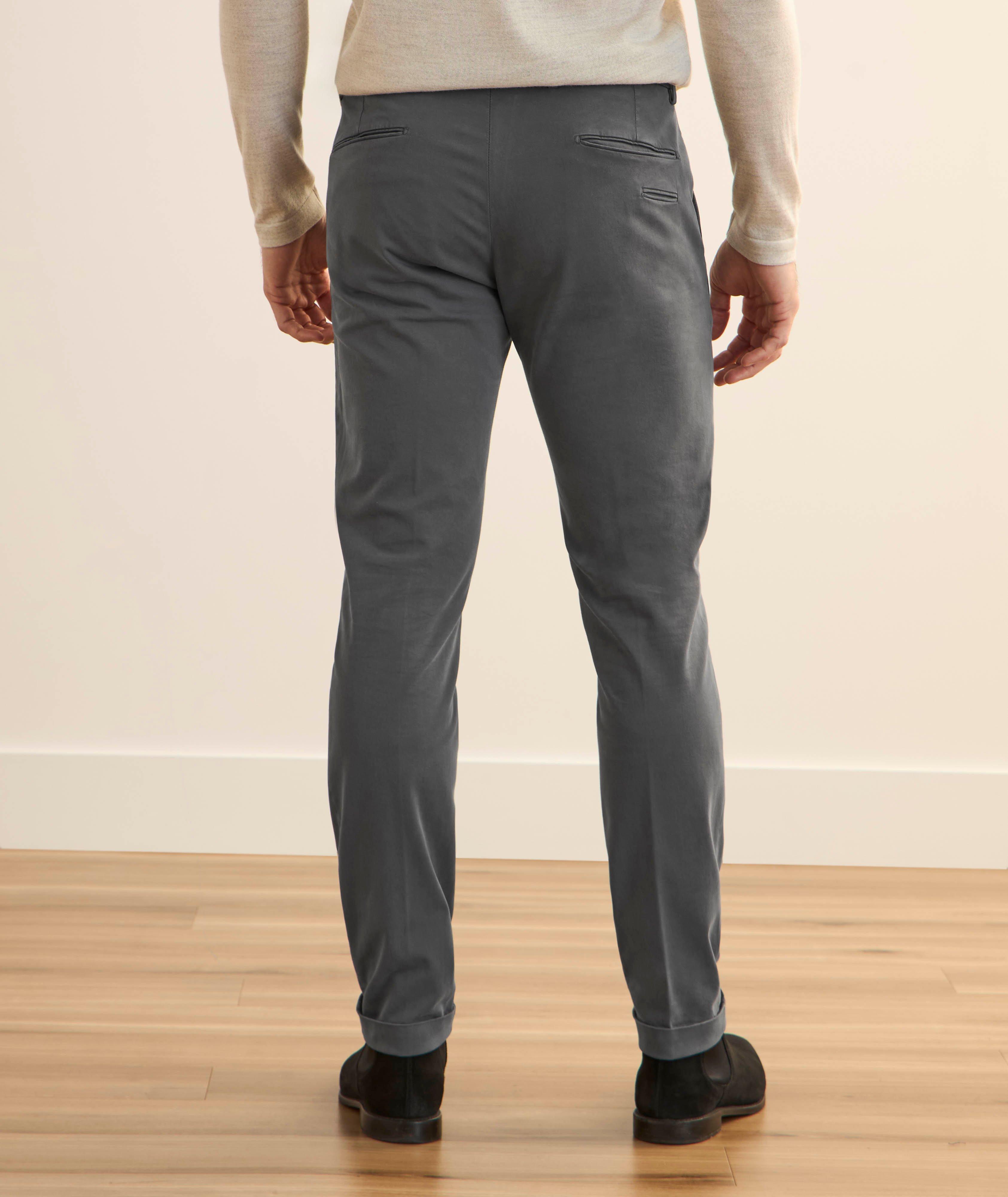 Chino ajusté en coton stretch image 3