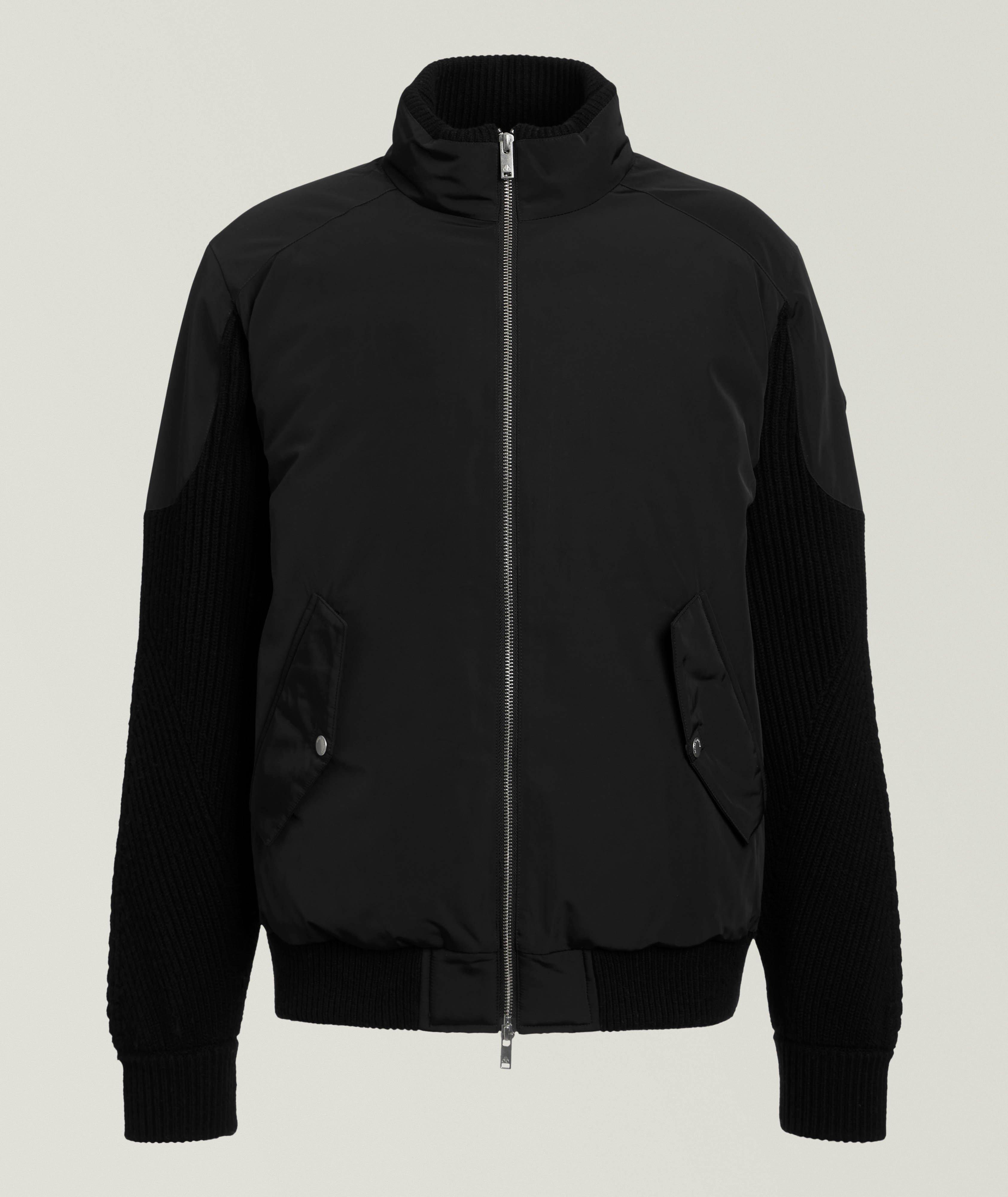 Blouson en tricot de laine et en duvet image 0