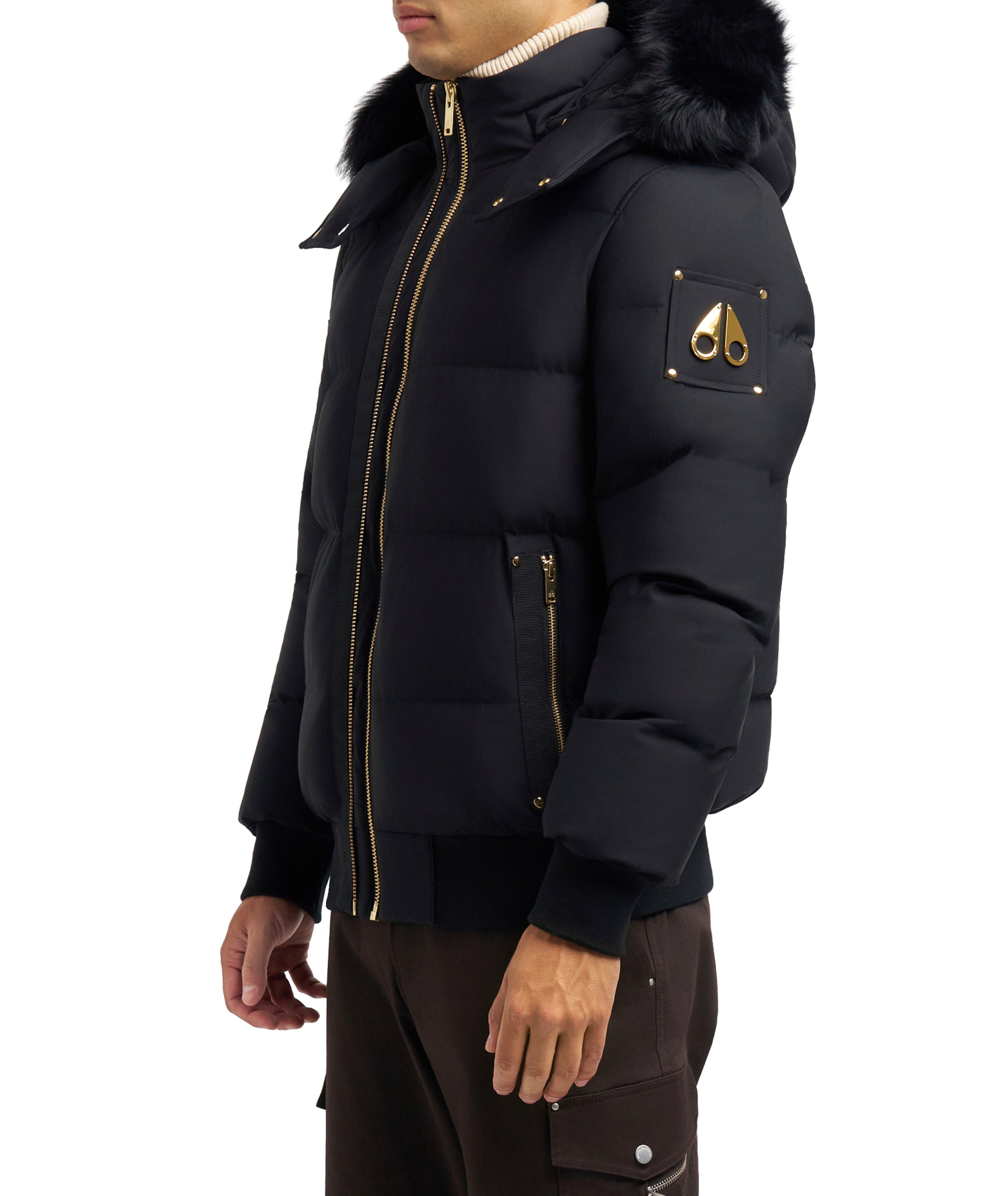 Nyluxe Stagg Hooded Shearling-Trim Bomber image 1